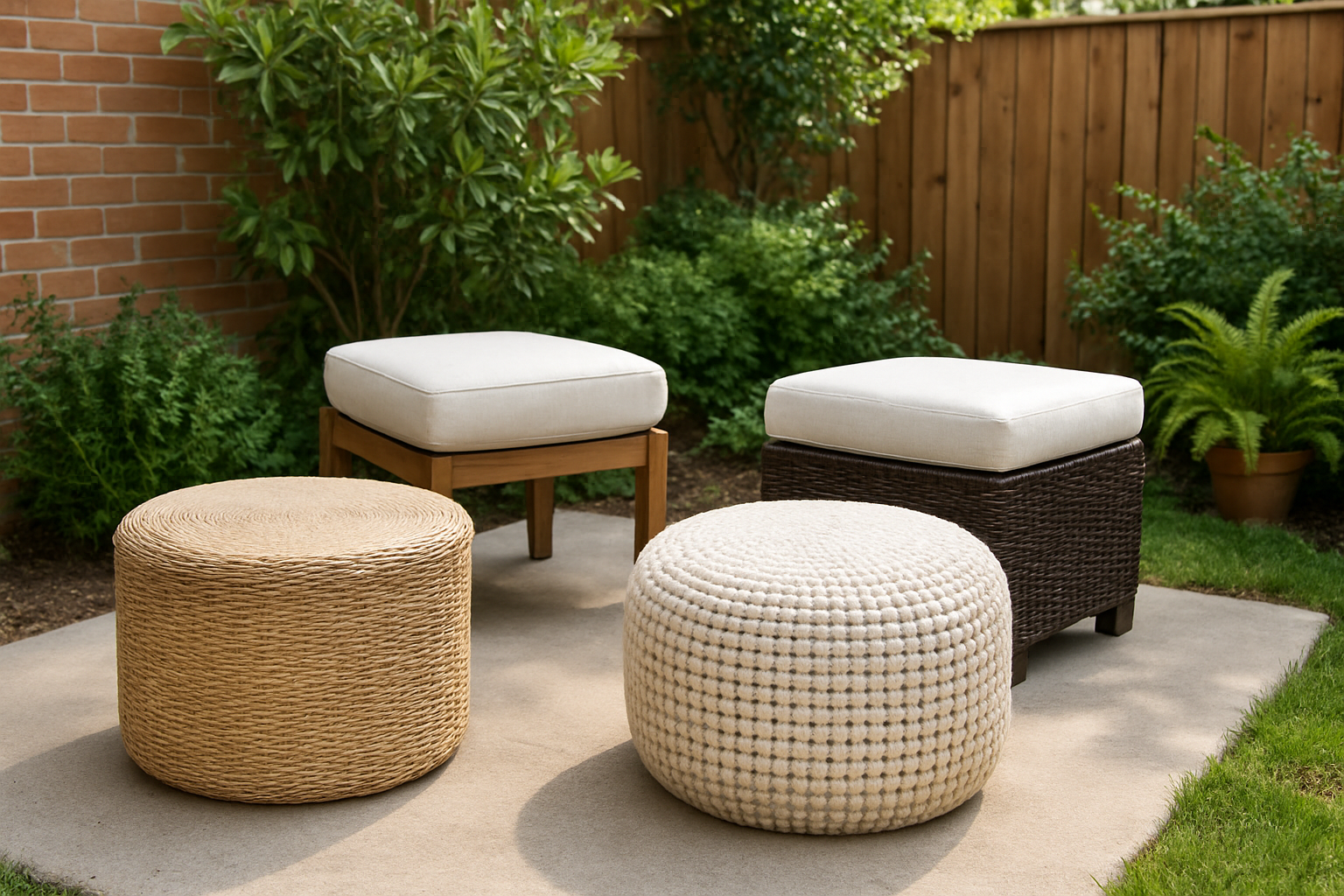 Best Outdoor Ottoman Styles for Small Patios in 2025