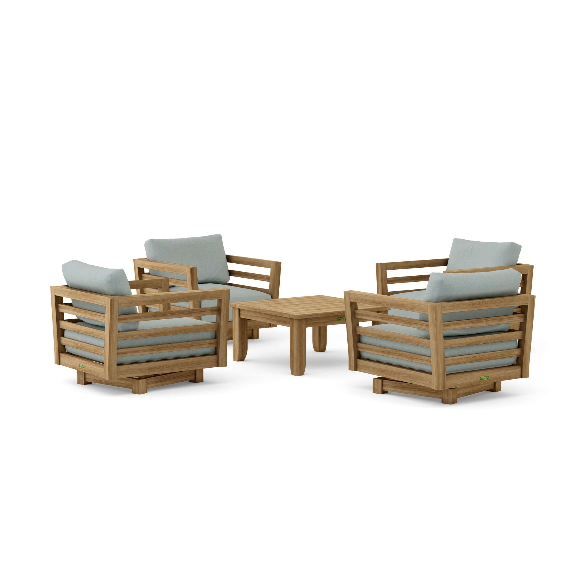 Cordoba Deep Seating Swivel Armchair Set
