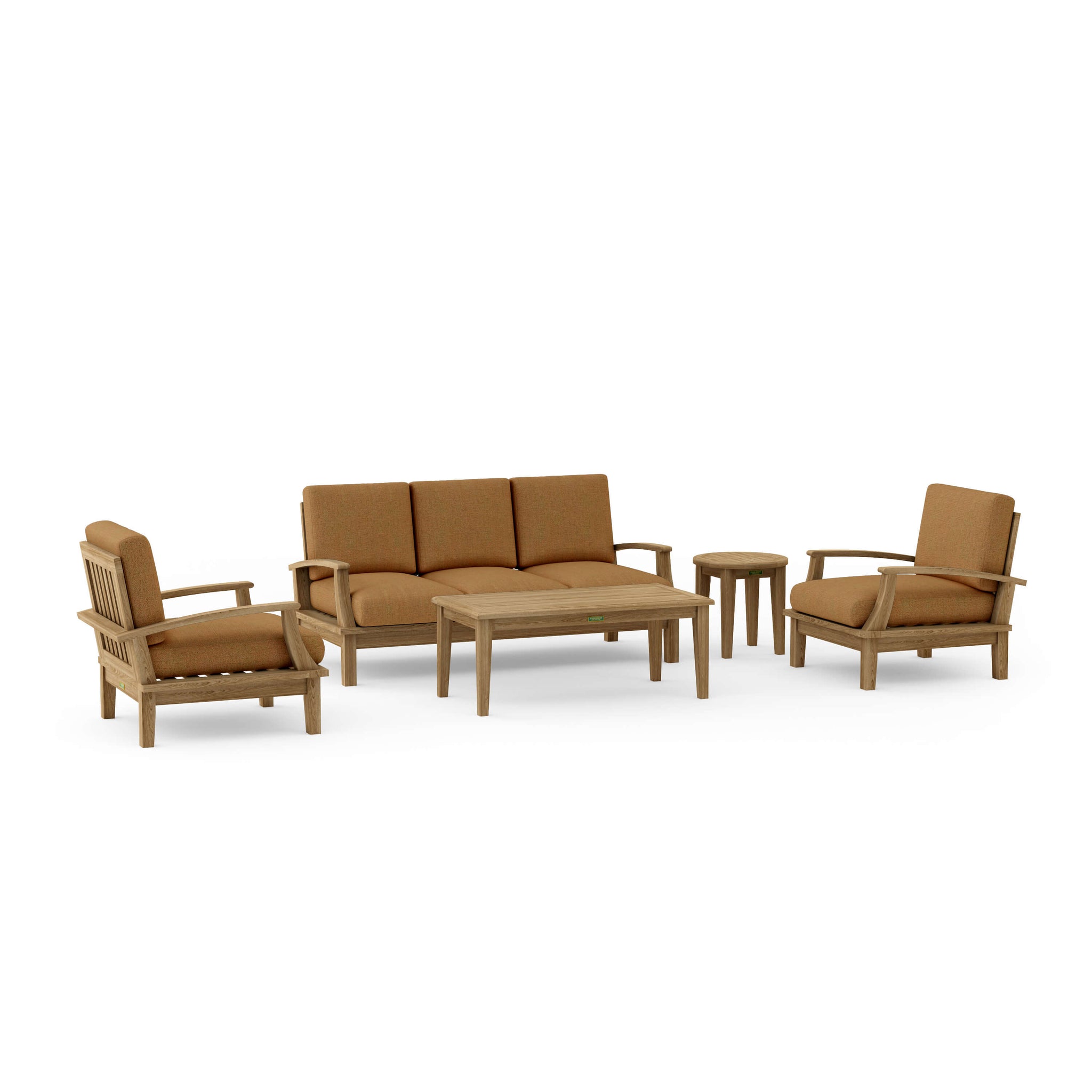 Natural Finish Smooth Well Sanded Brianna Deep Seating Set