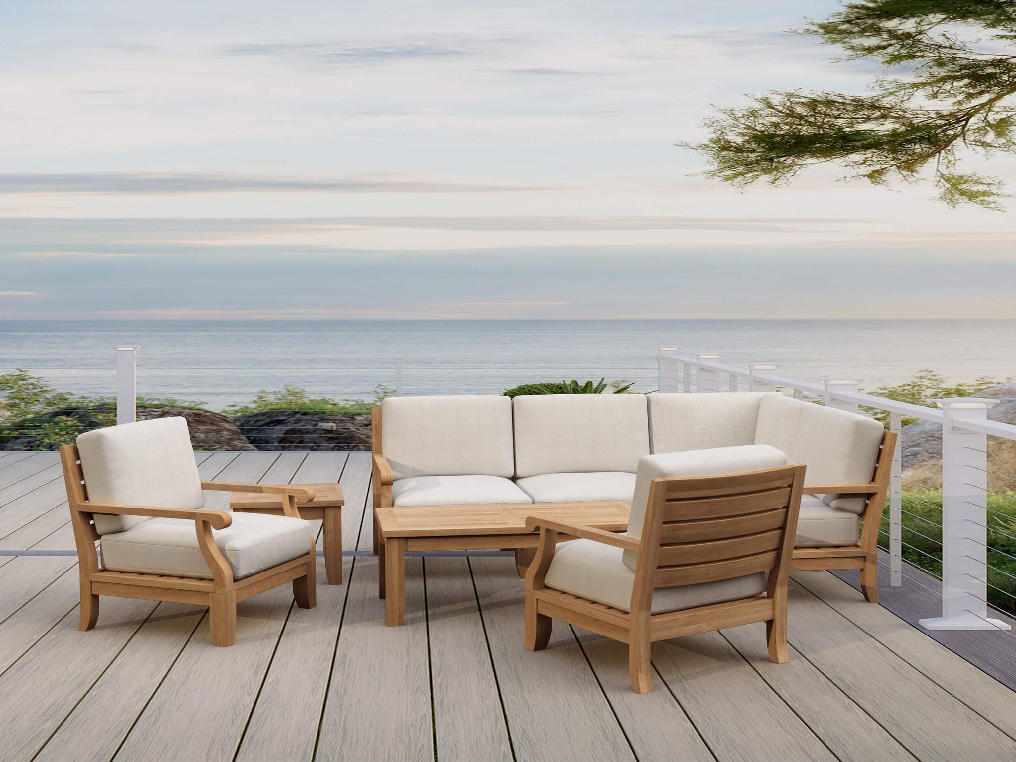 Riviera Modular Deep Seating Set for Patios Set