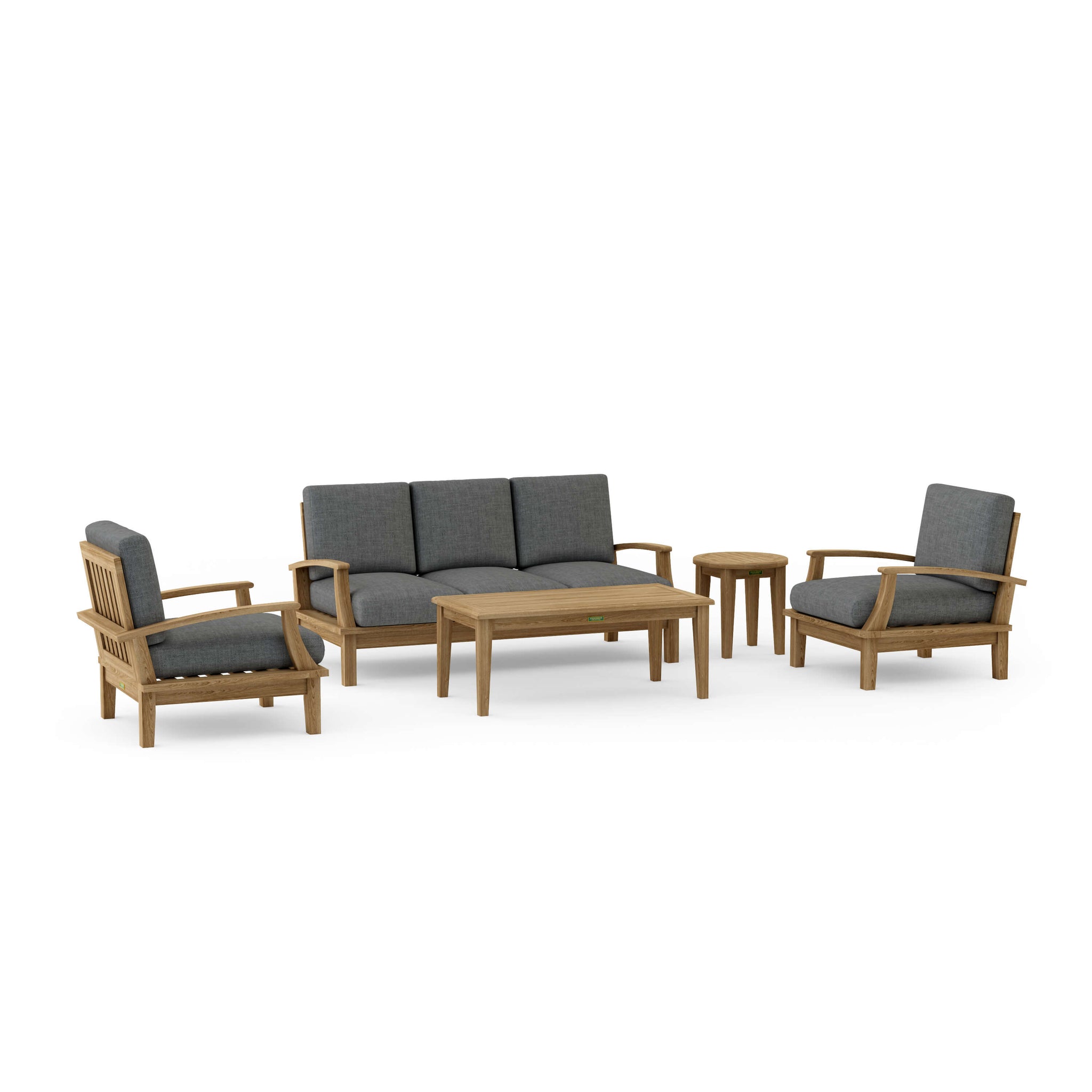 Natural Finish Smooth Well Sanded Brianna Deep Seating Set