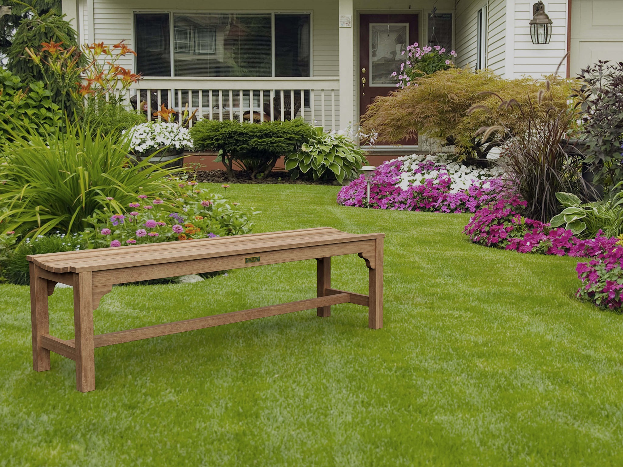 Hampton Backless Bench Dining Table Set