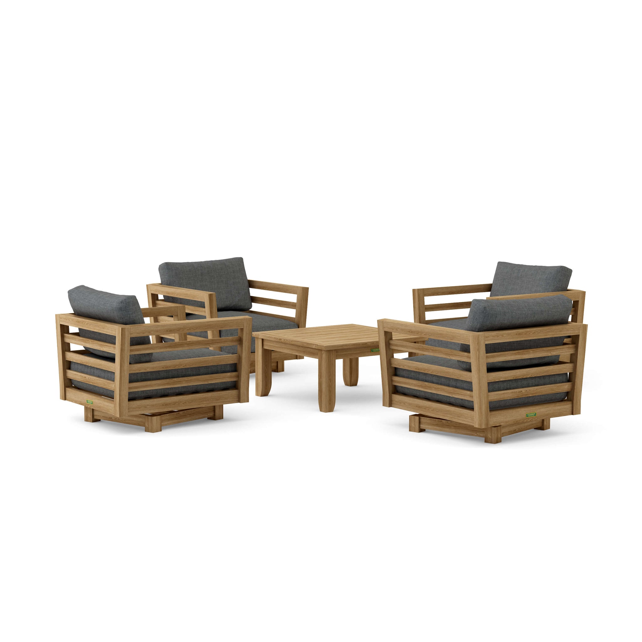 Cordoba Deep Seating Swivel Armchair Set