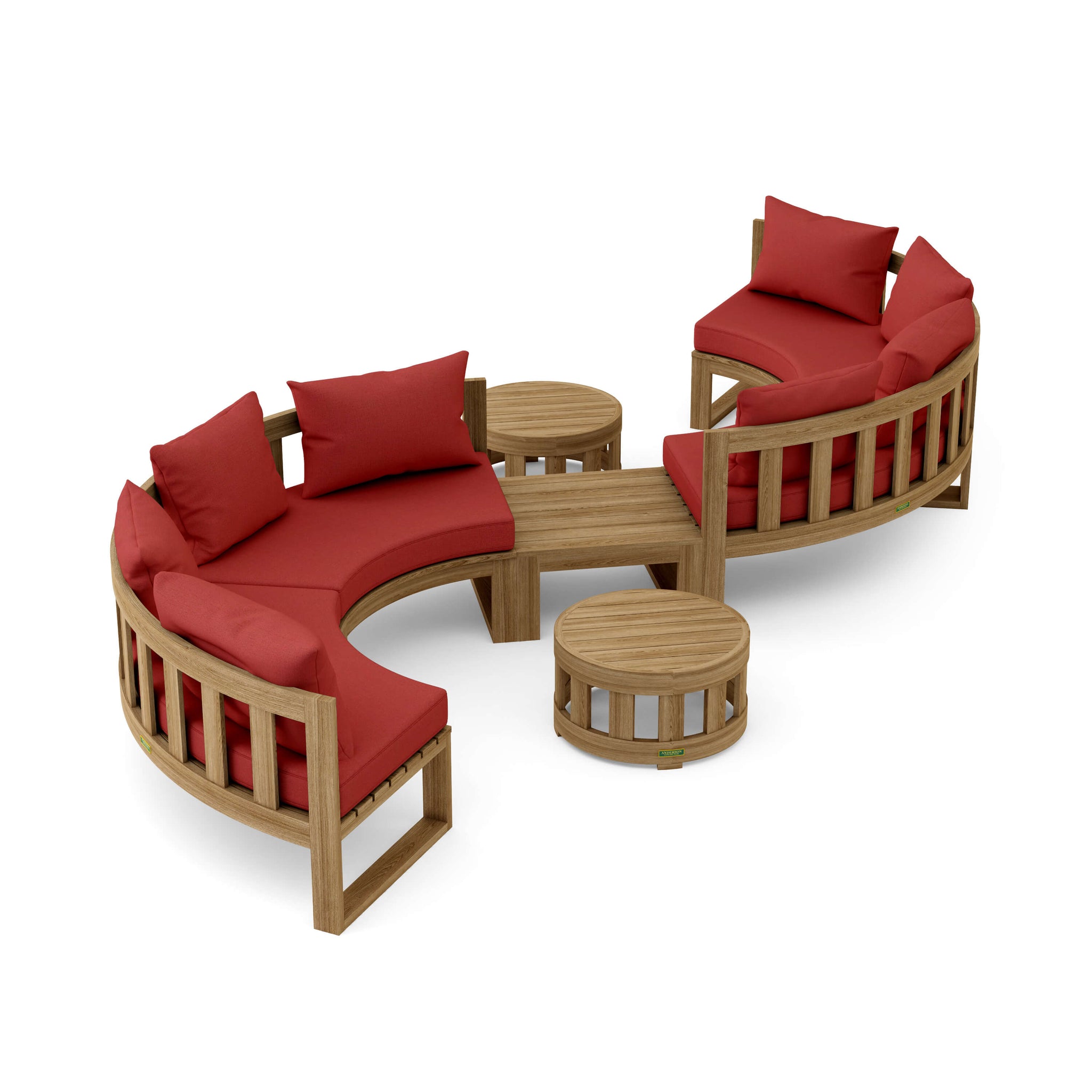 Circular Modular Deep Seating for Any Outdoor Setting Set