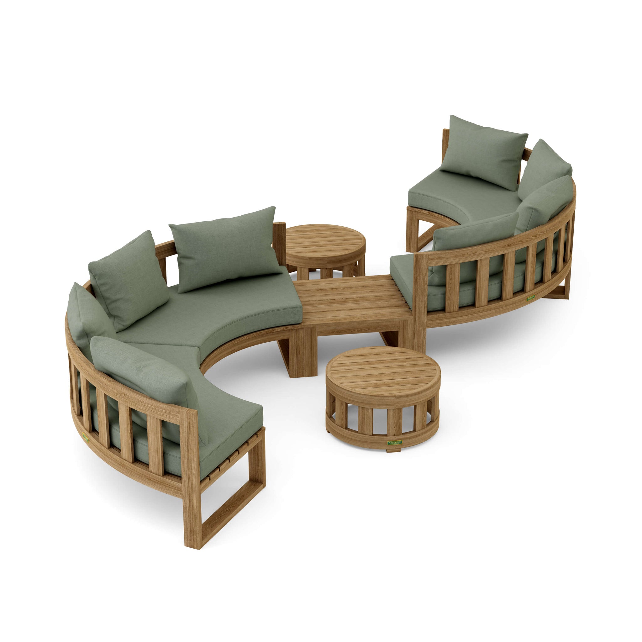 Circular Modular Deep Seating for Any Outdoor Setting Set