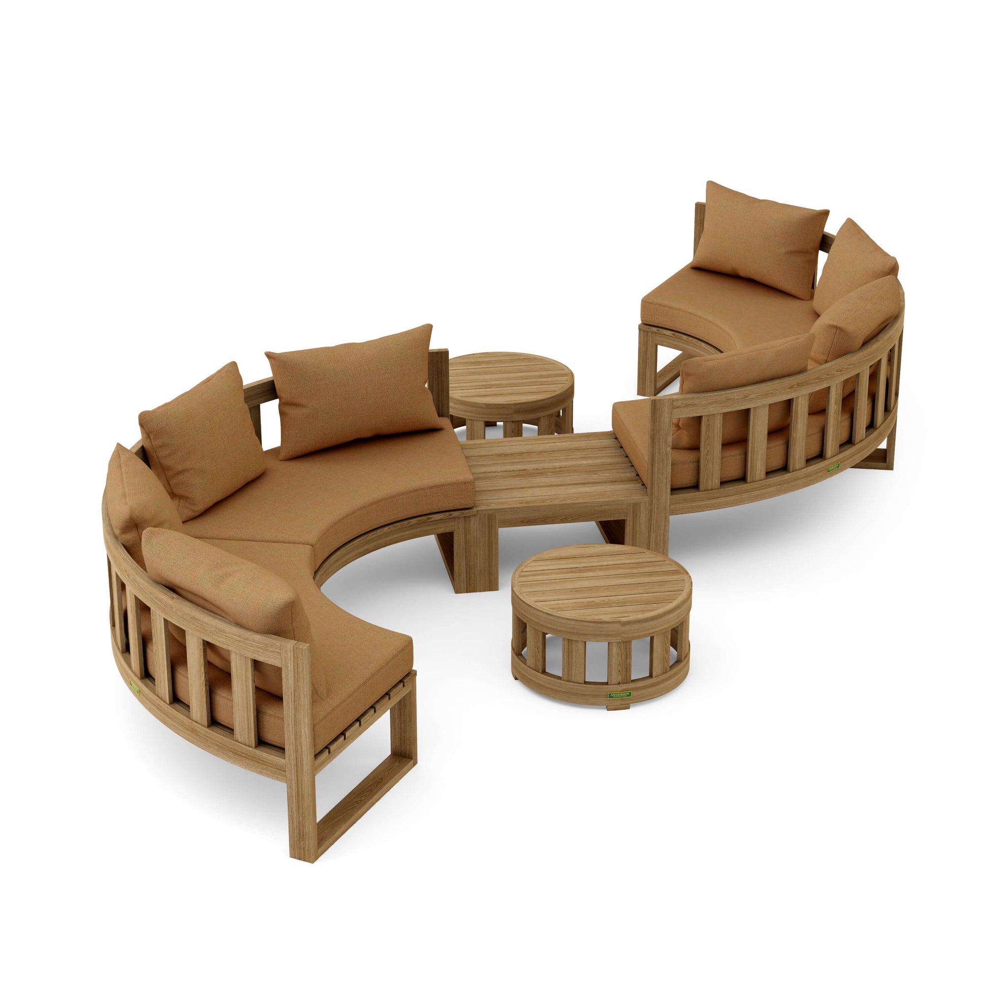 Circular Modular Deep Seating for Any Outdoor Setting Set