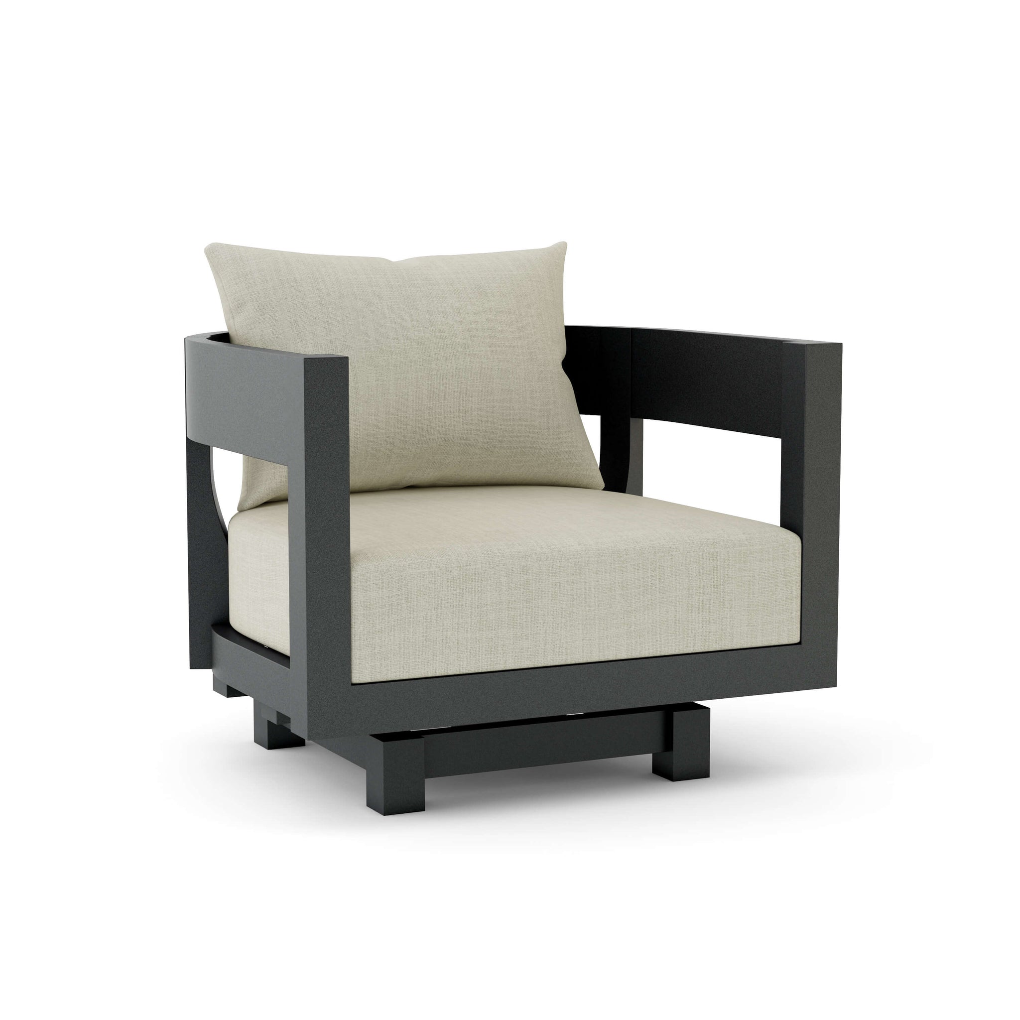 Coronado Aluminum Swivel Armchair