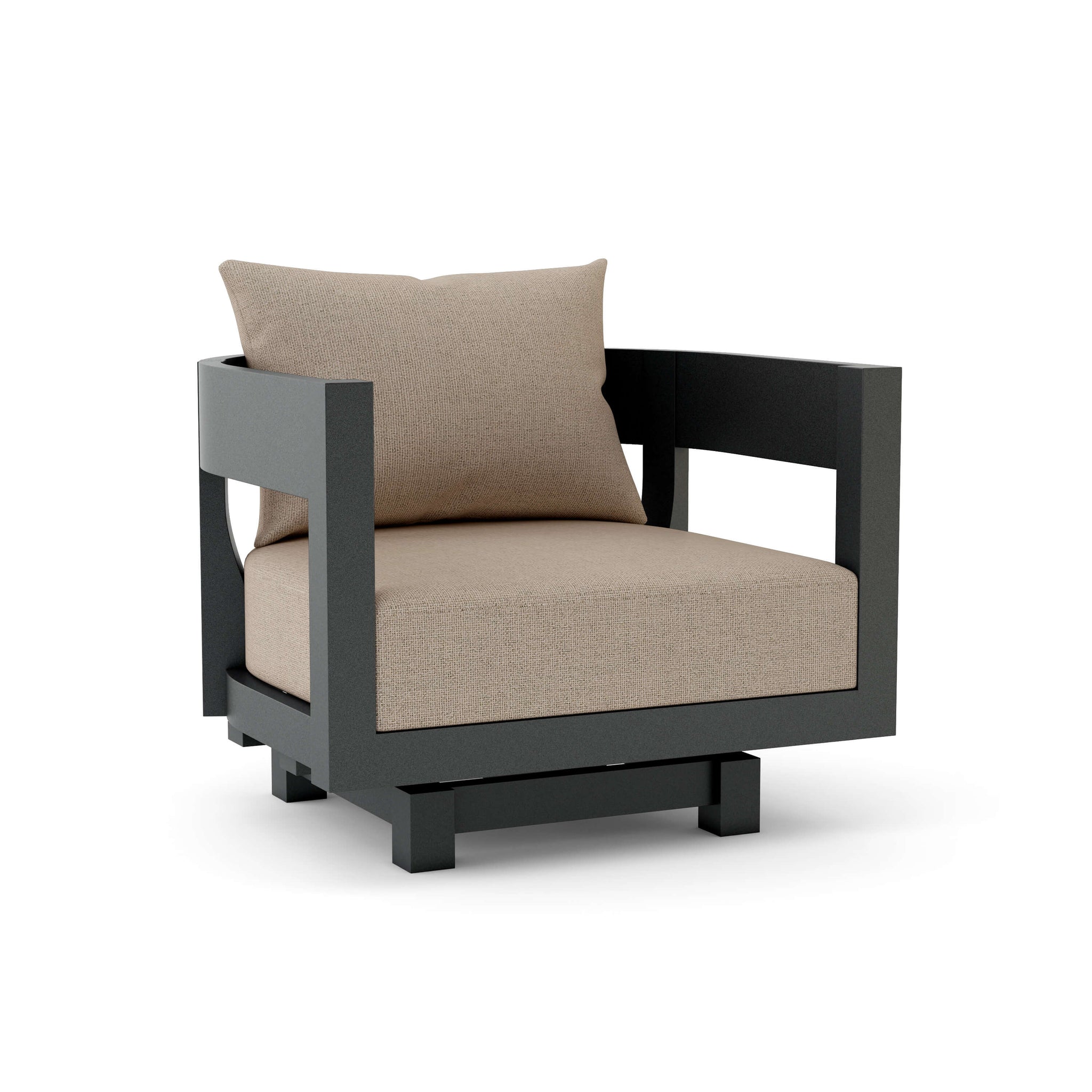 Coronado Aluminum Swivel Armchair