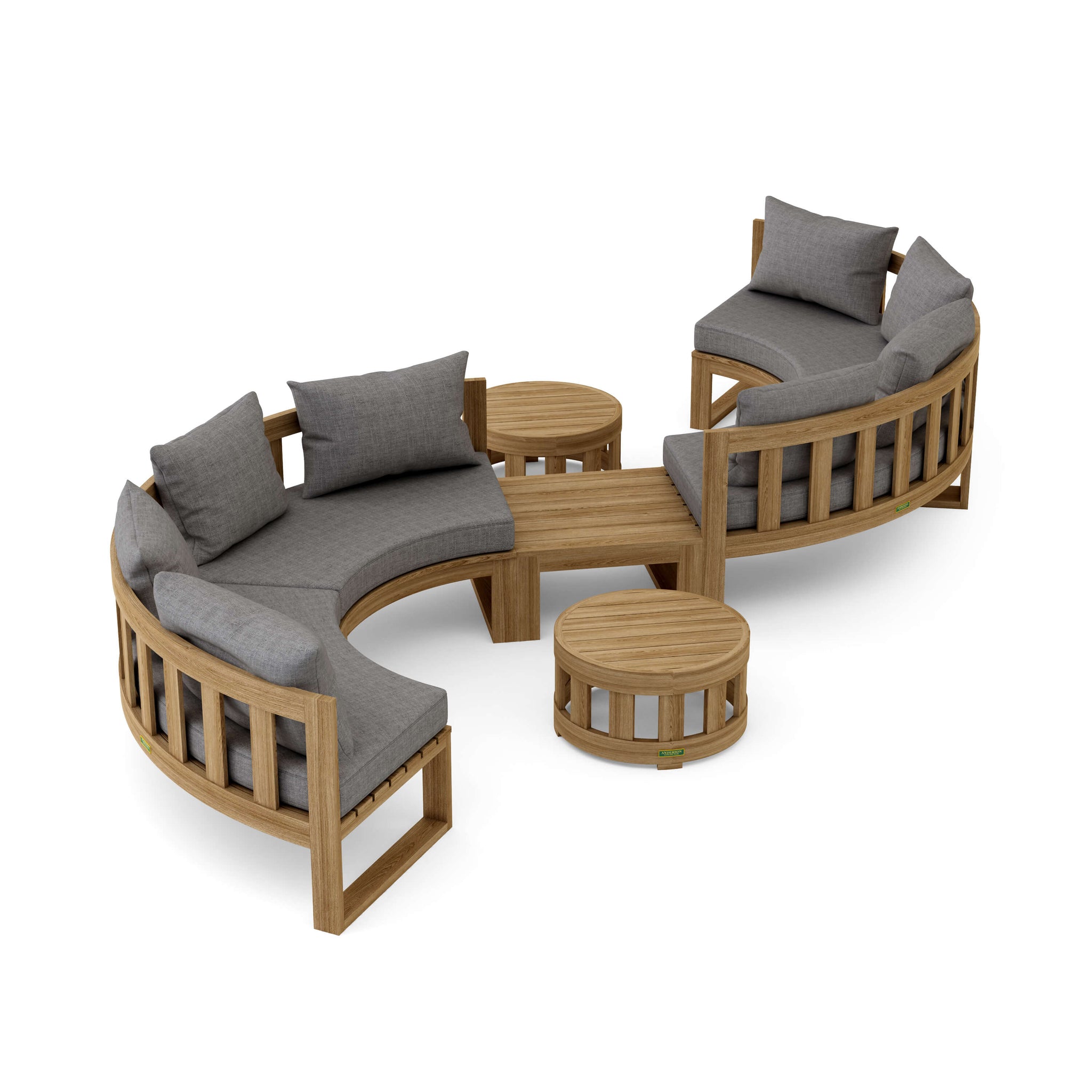 Circular Modular Deep Seating for Any Outdoor Setting Set