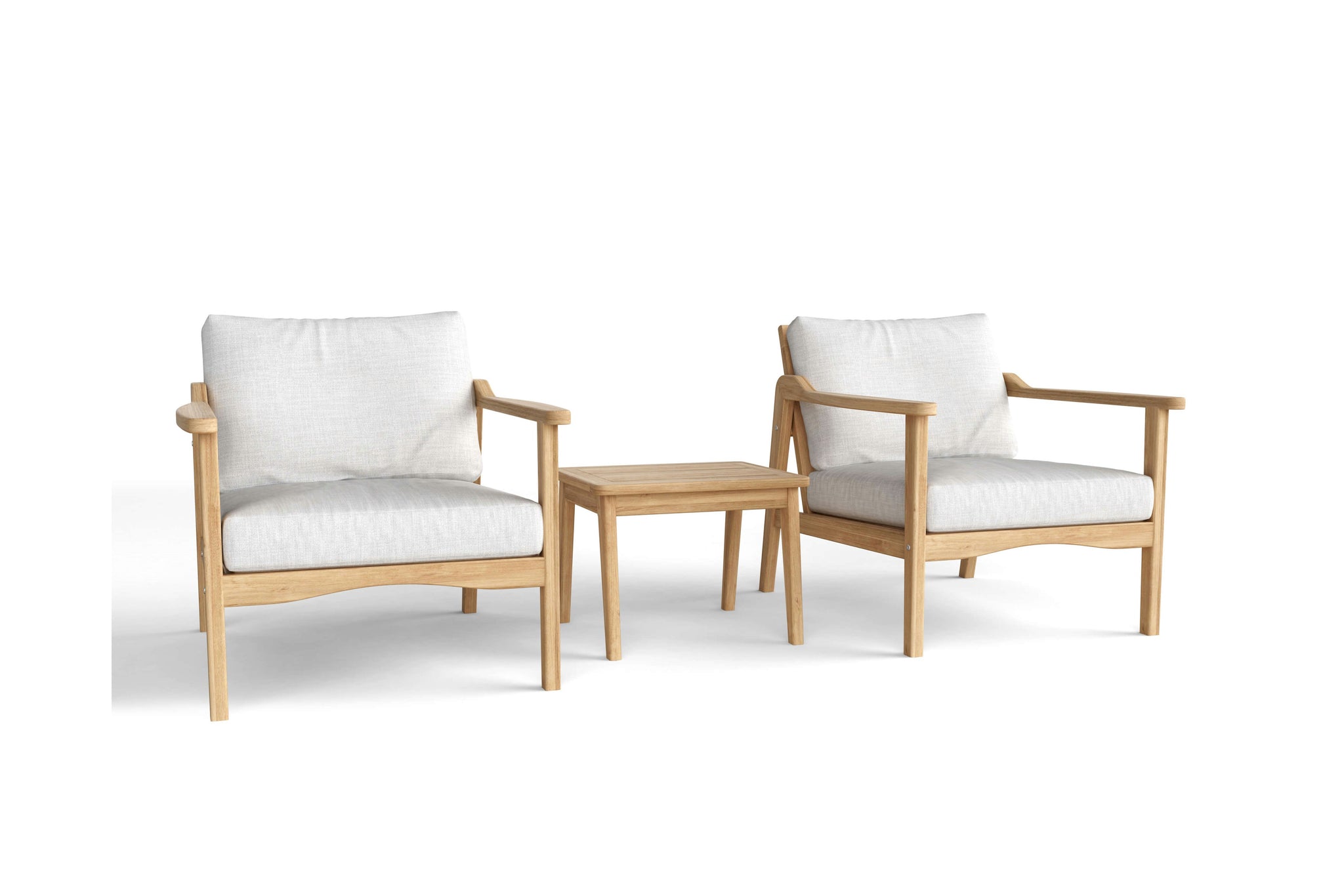 Amalfi Teak Wood Deep Seating Set