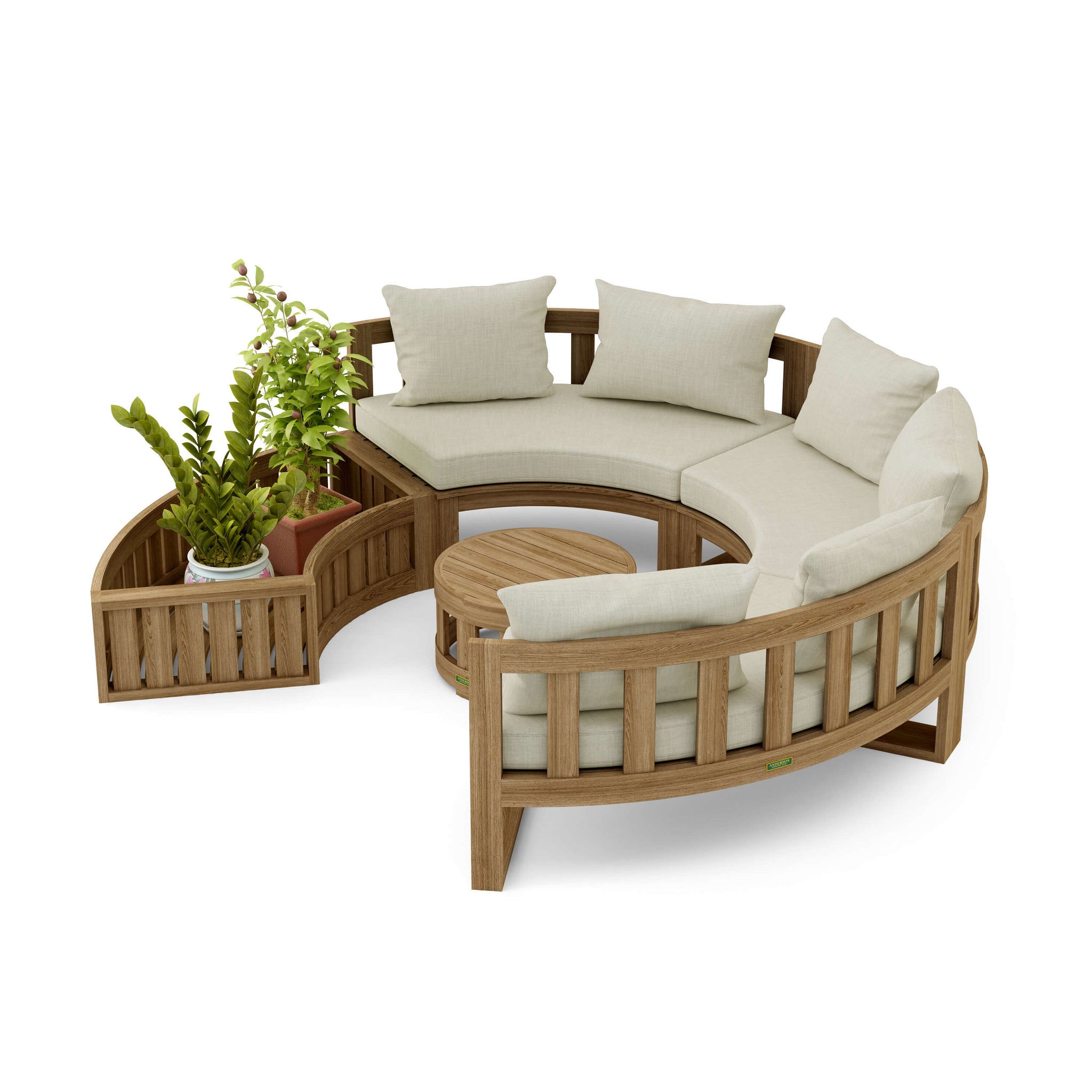 Circular Modular Deep Seating Set