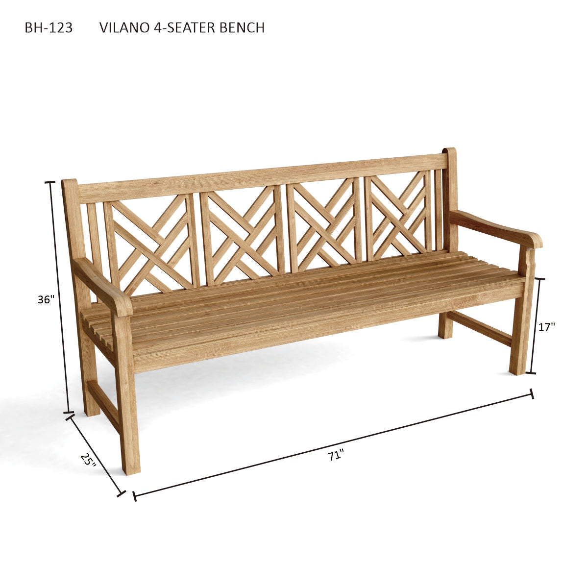 Vilano 4-Seater Bench