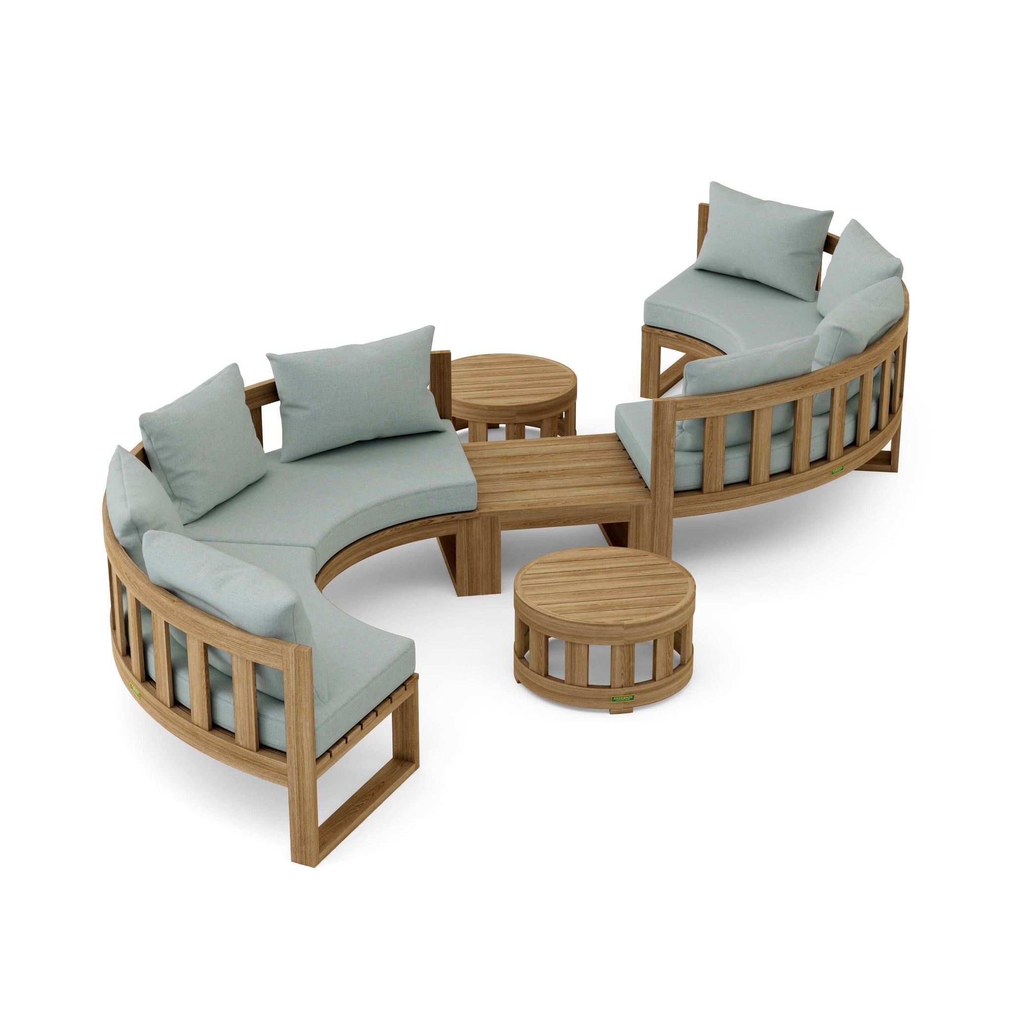 Circular Modular Deep Seating for Any Outdoor Setting Set