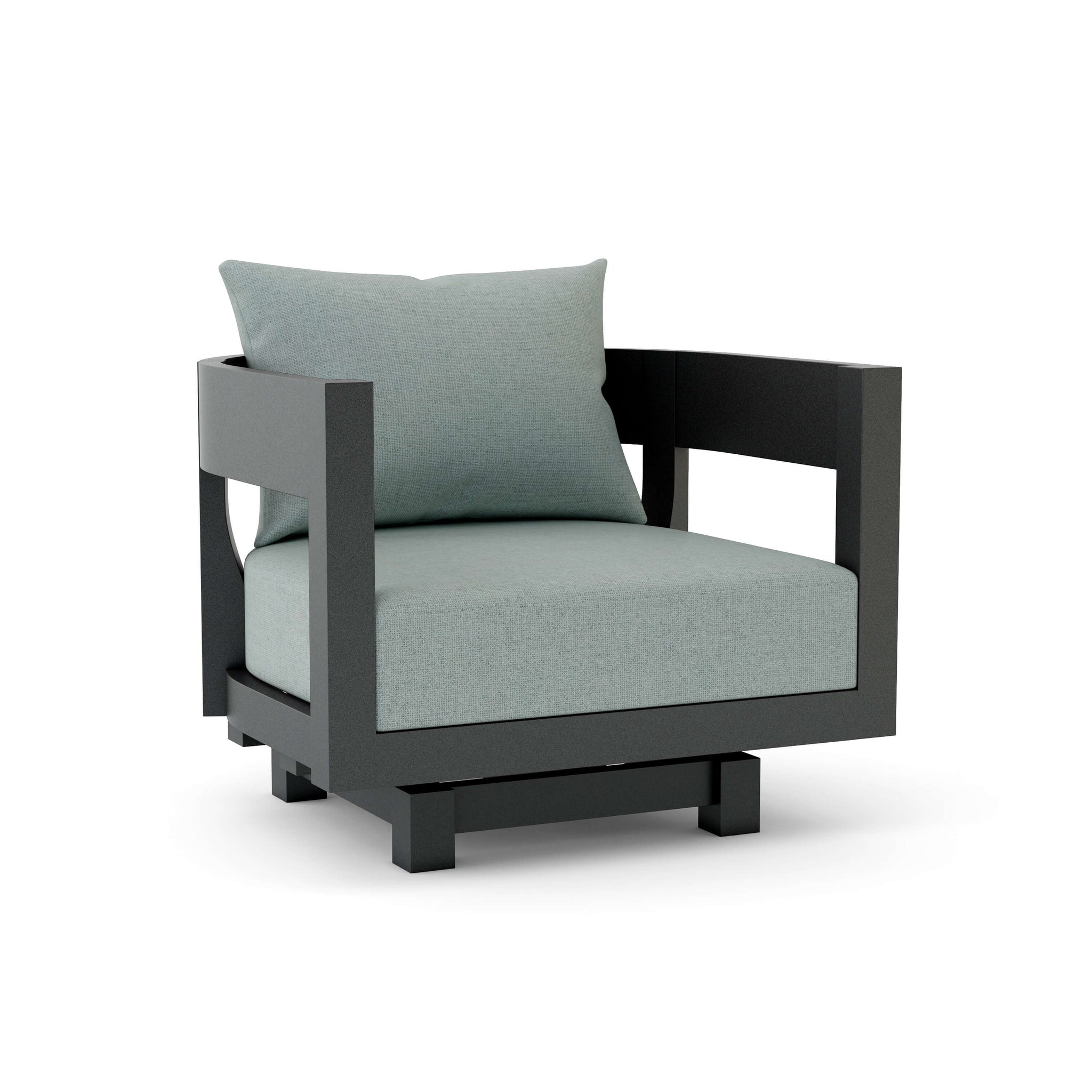 Coronado Aluminum Swivel Armchair