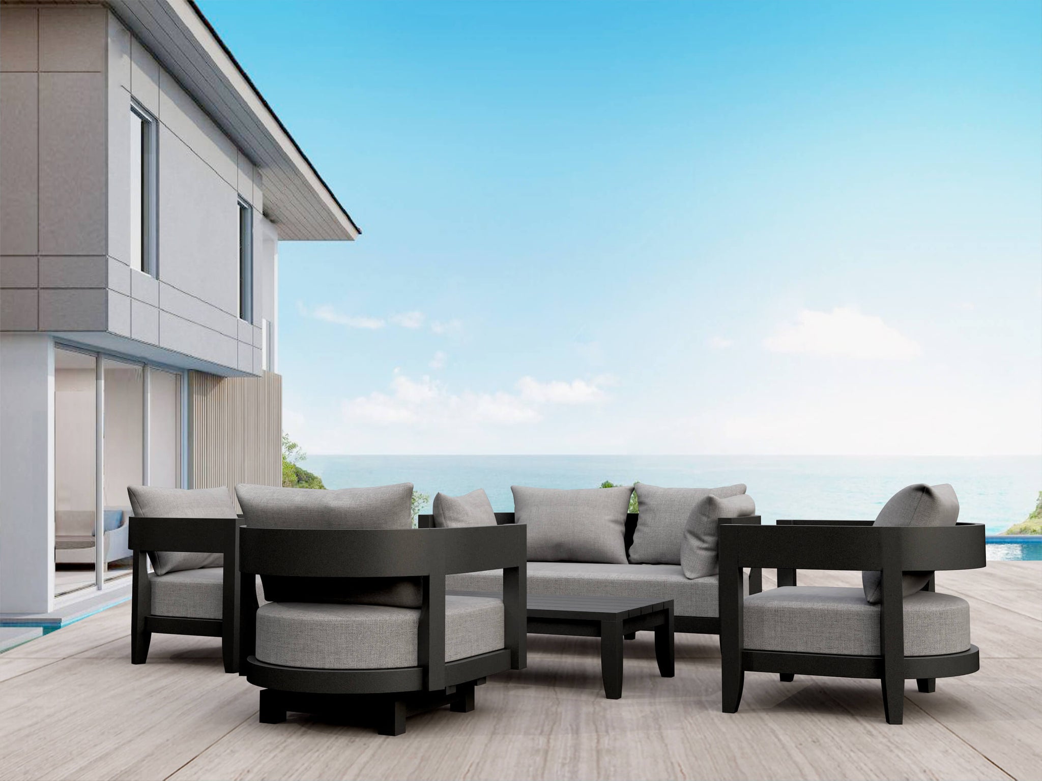 Coronado Aluminum Deep Seating Set