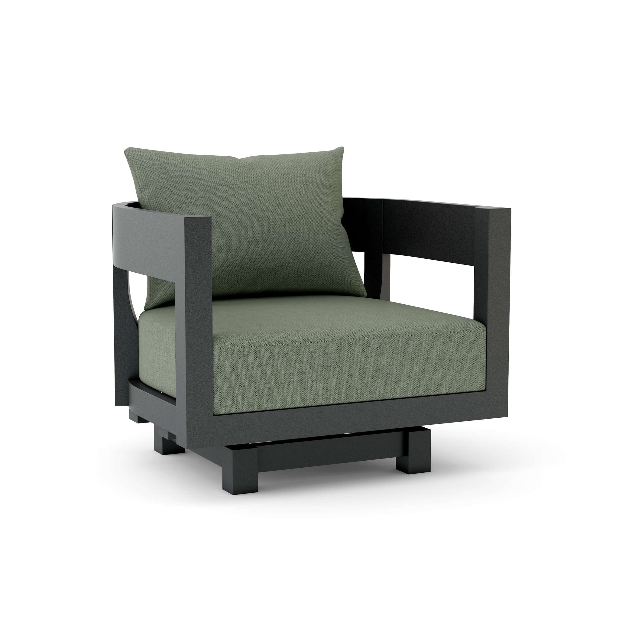 Coronado Aluminum Swivel Armchair