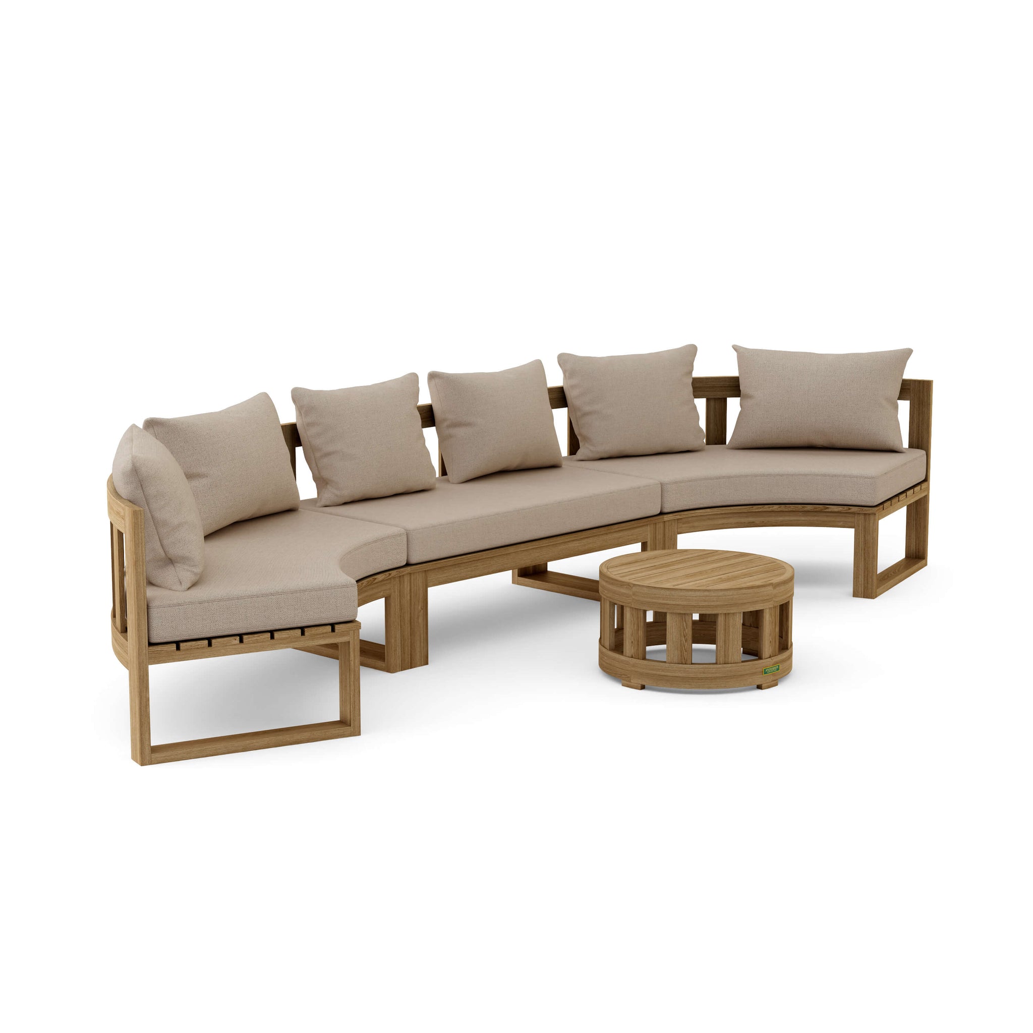 Circular Modular Set for Small and Large Outdoor Areas Set