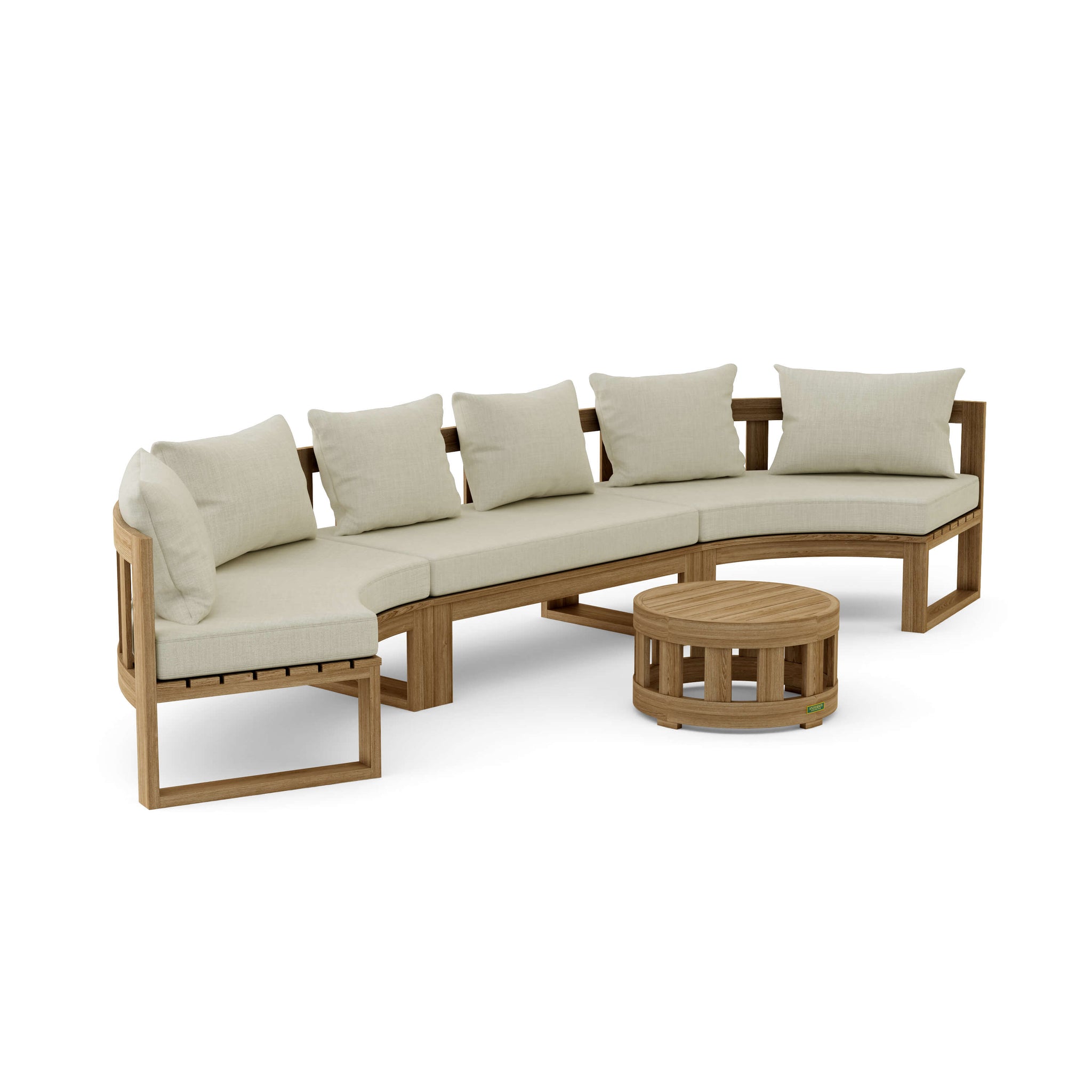 Circular Modular Set for Small and Large Outdoor Areas Set