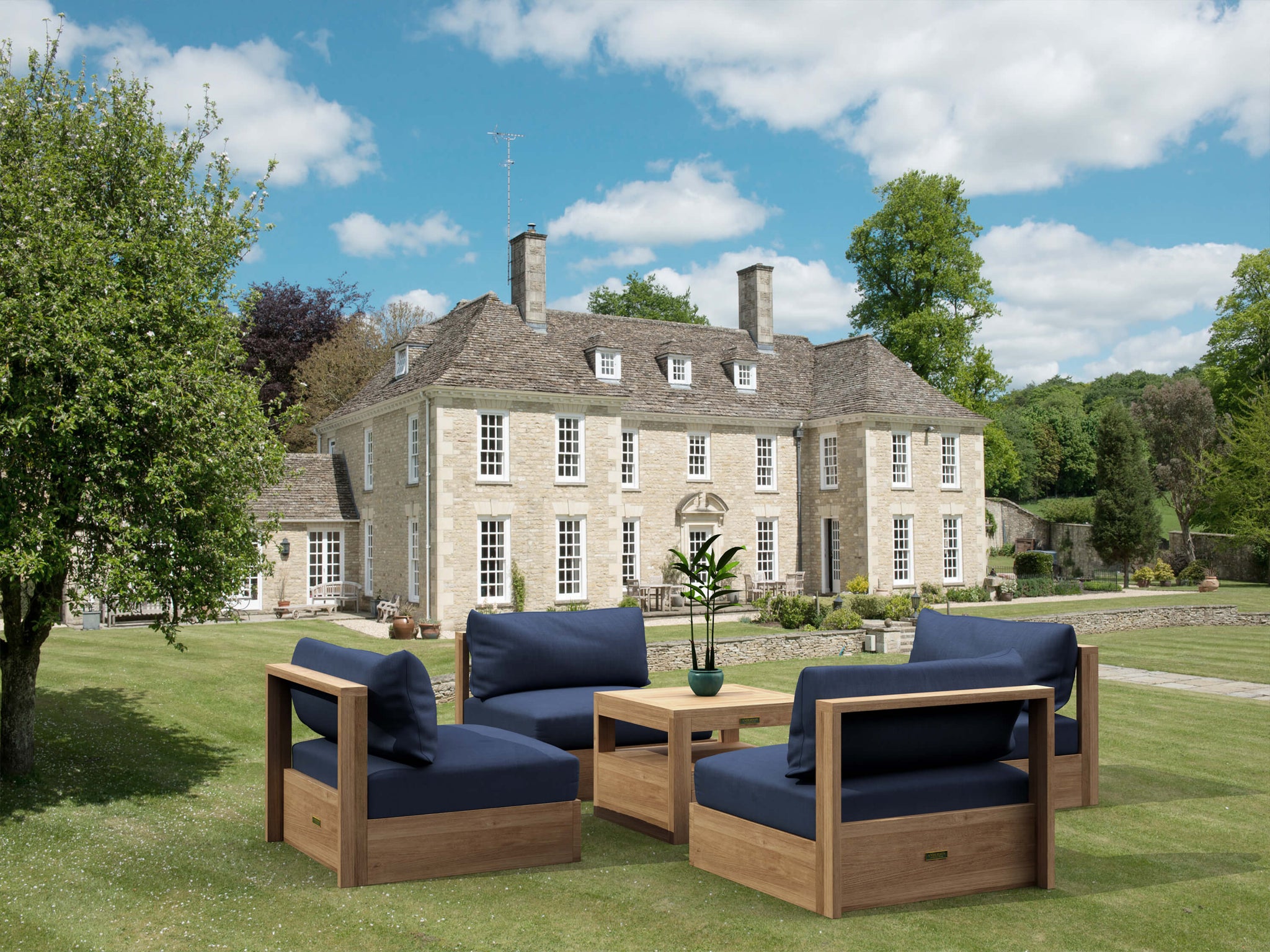 Copacabana 4 Seat Modular Deep Seating Set