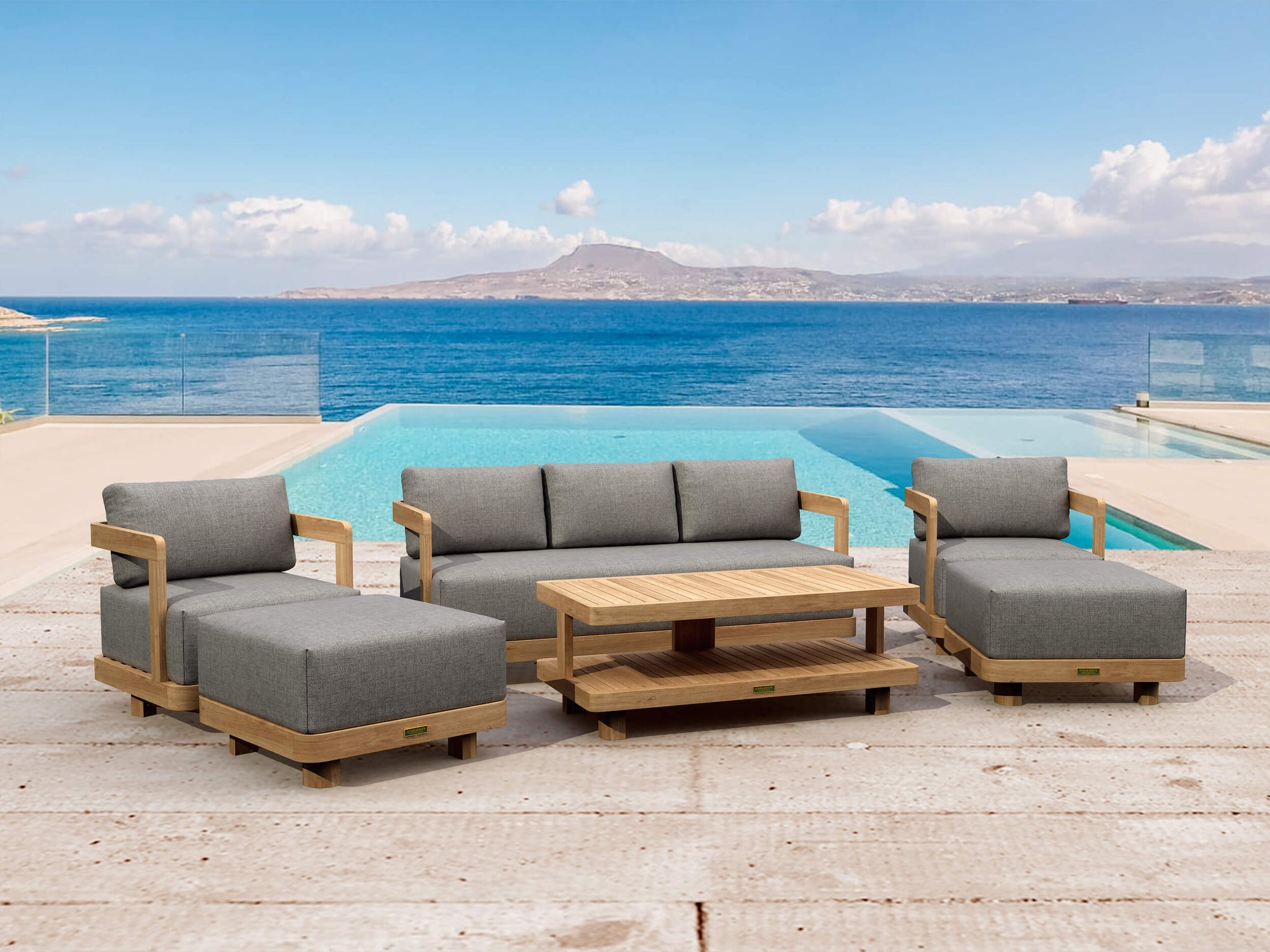 Granada Deep Seating Set for Poolside Lounging in Style Set-901