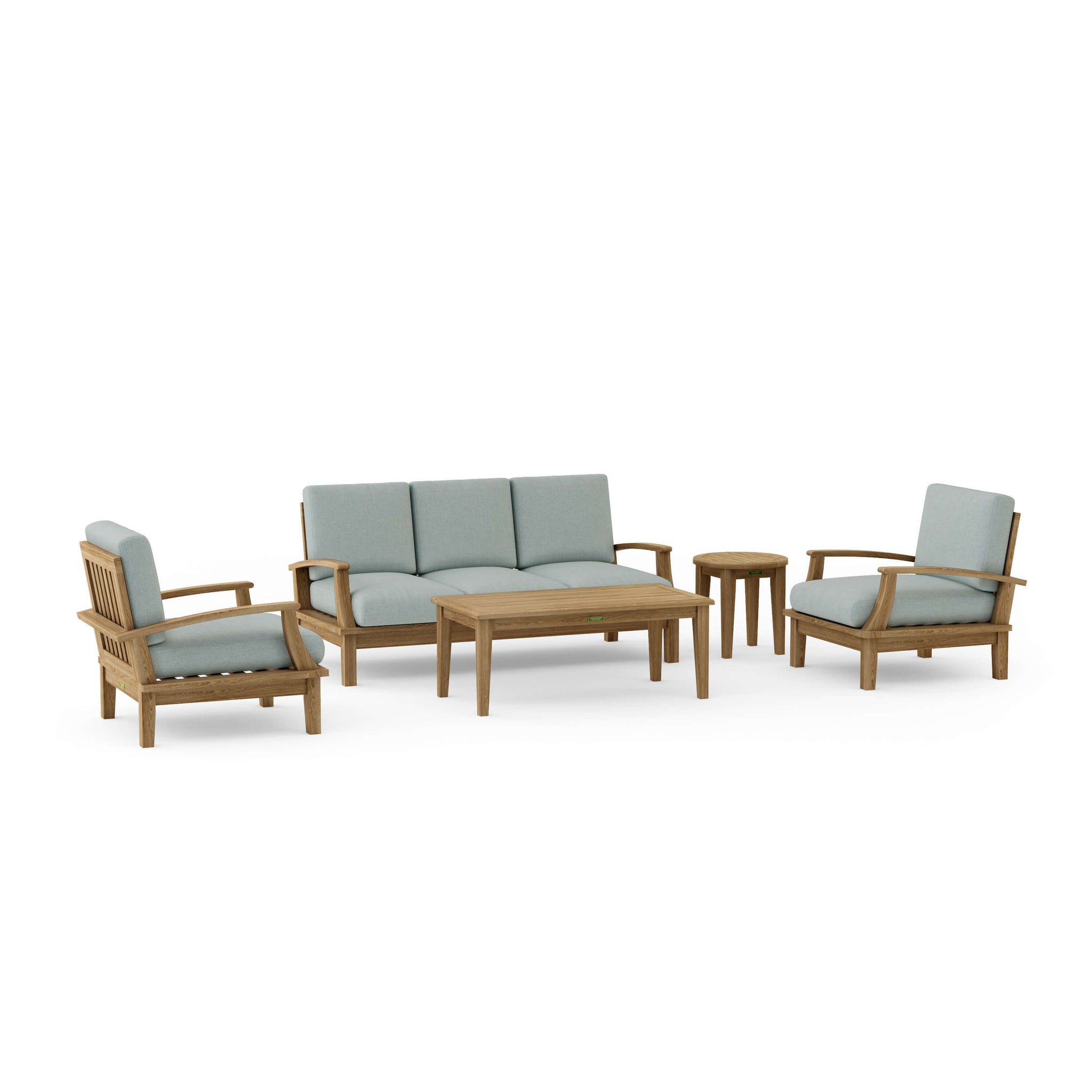 Natural Finish Smooth Well Sanded Brianna Deep Seating Set