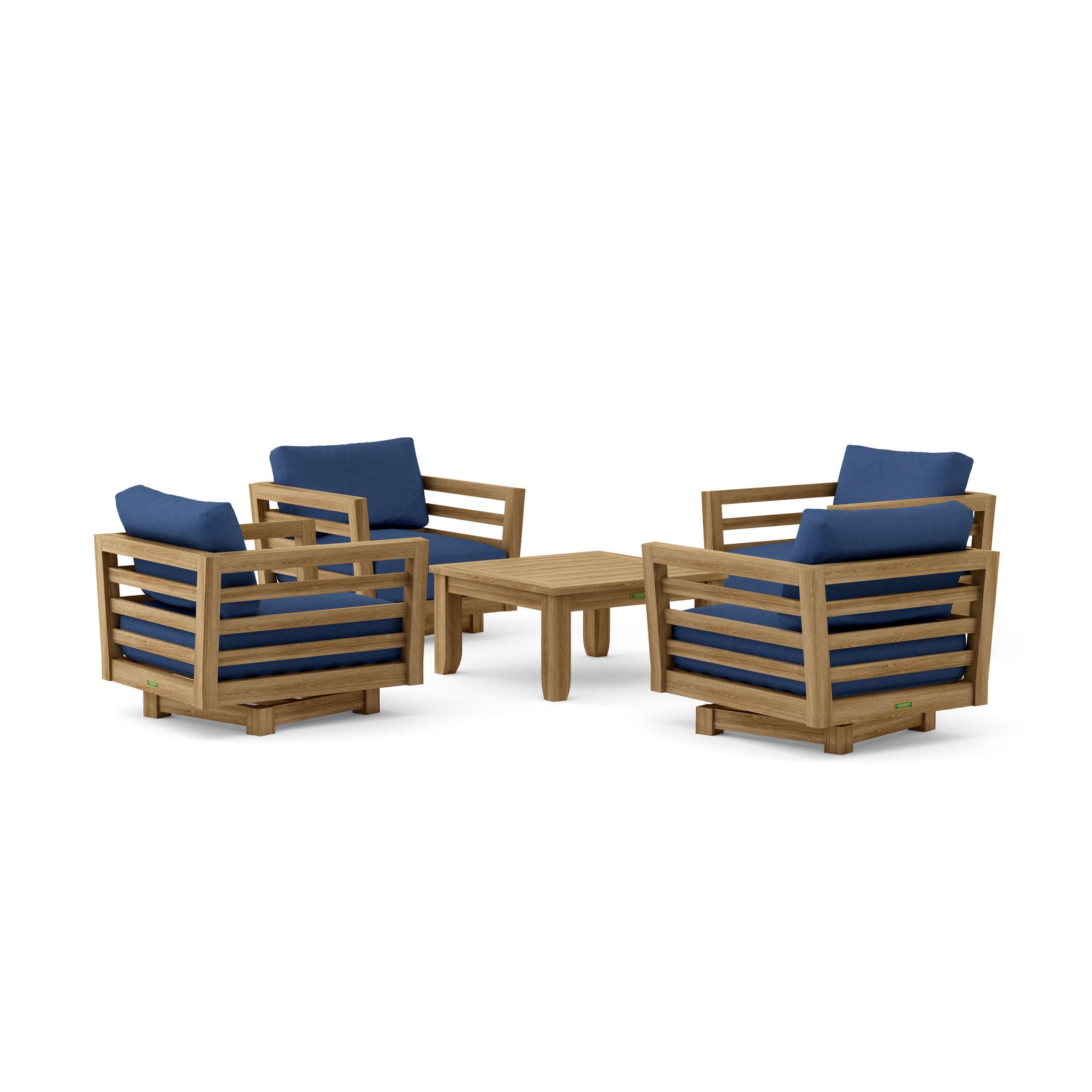 Cordoba Deep Seating Swivel Armchair Set
