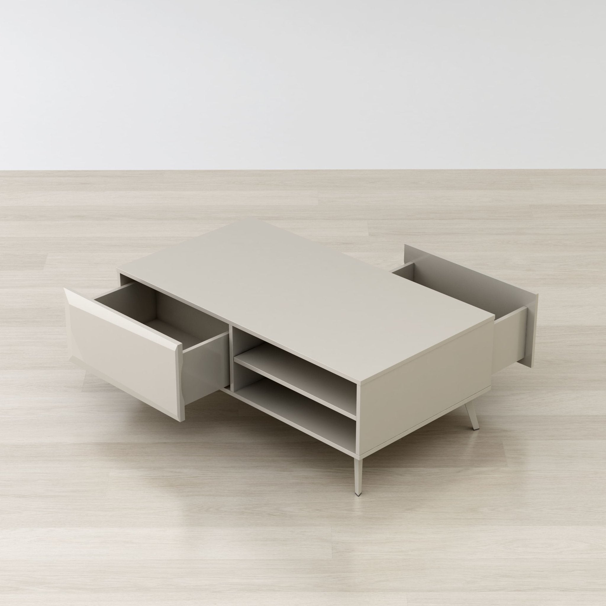 Altus Coffee Table Sleek Gloss Grey Finish - Outside Depot