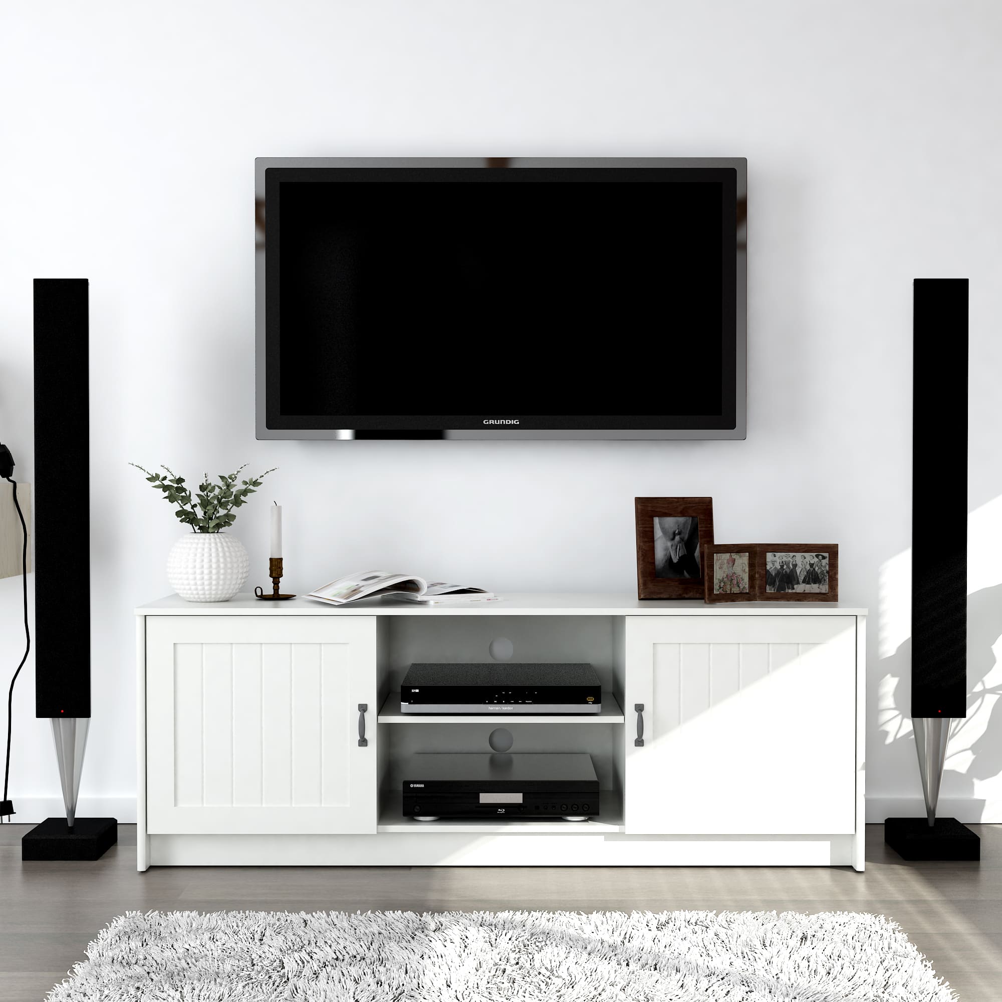 Ashley TV Stand Modern Media Console - Outside Depot
