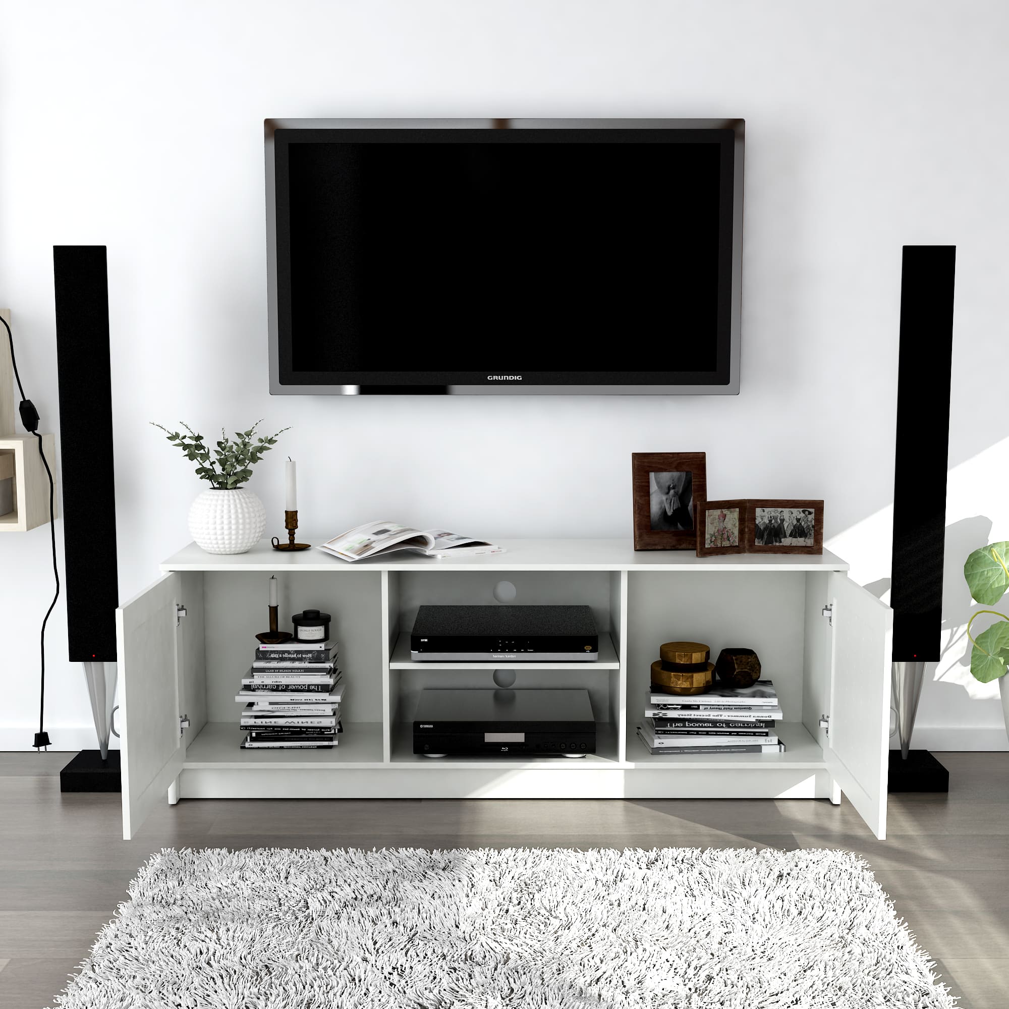 Ashley TV Stand Modern Media Console - Outside Depot