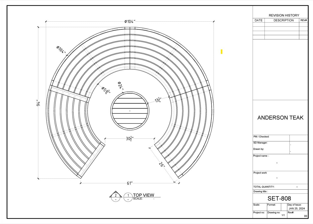 Circular Modular Deep Seating Set