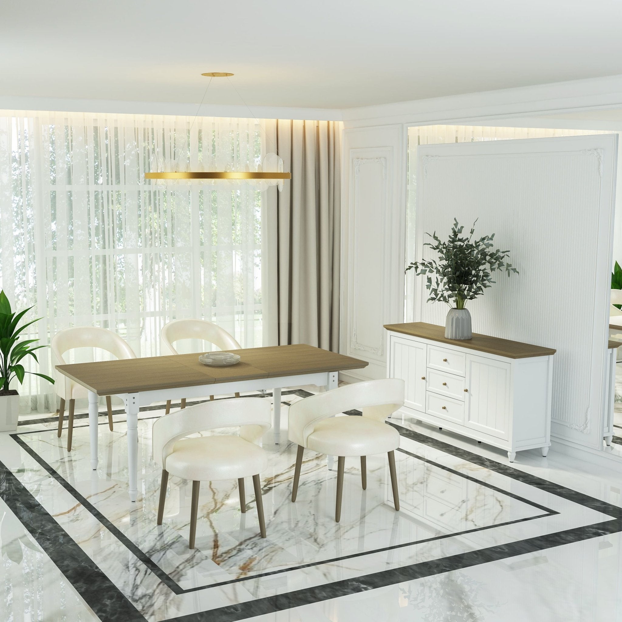 Chenon Extension Table – Compact to Full - Size Dining - Outside Depot