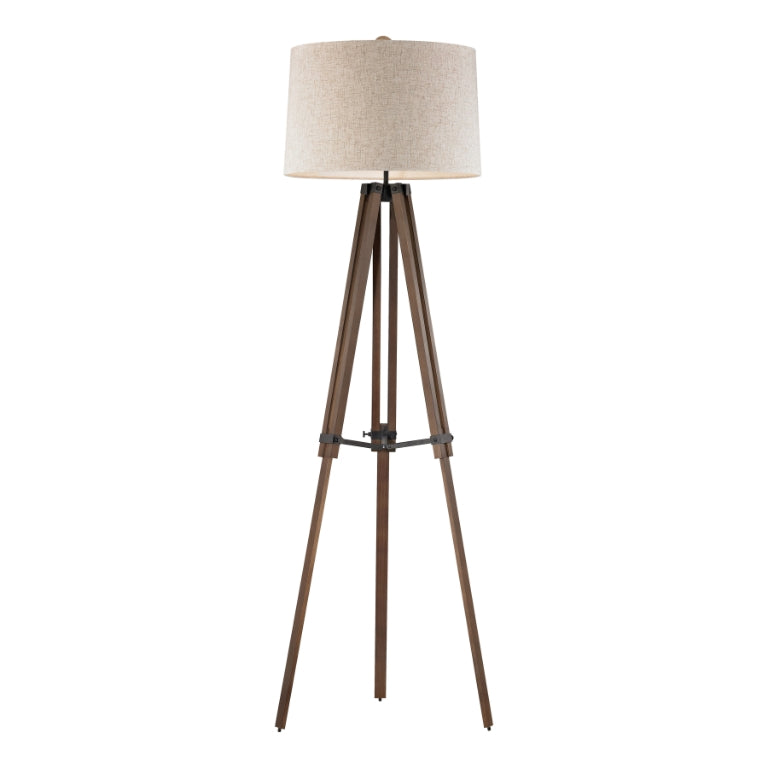 Wooden Brace 62'' High 1-Light Floor Lamp