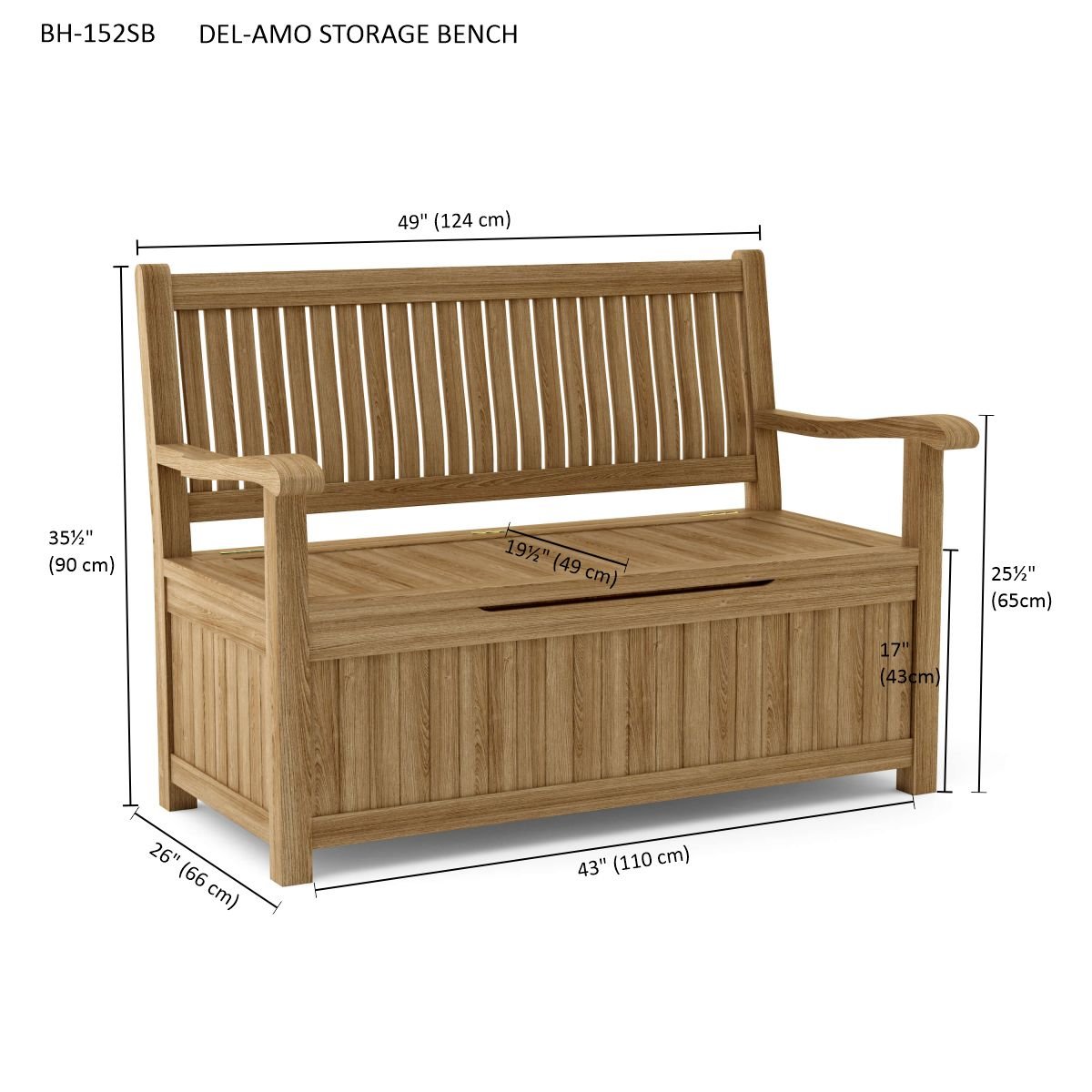 Del - Amo Storage Bench - Outside Depot