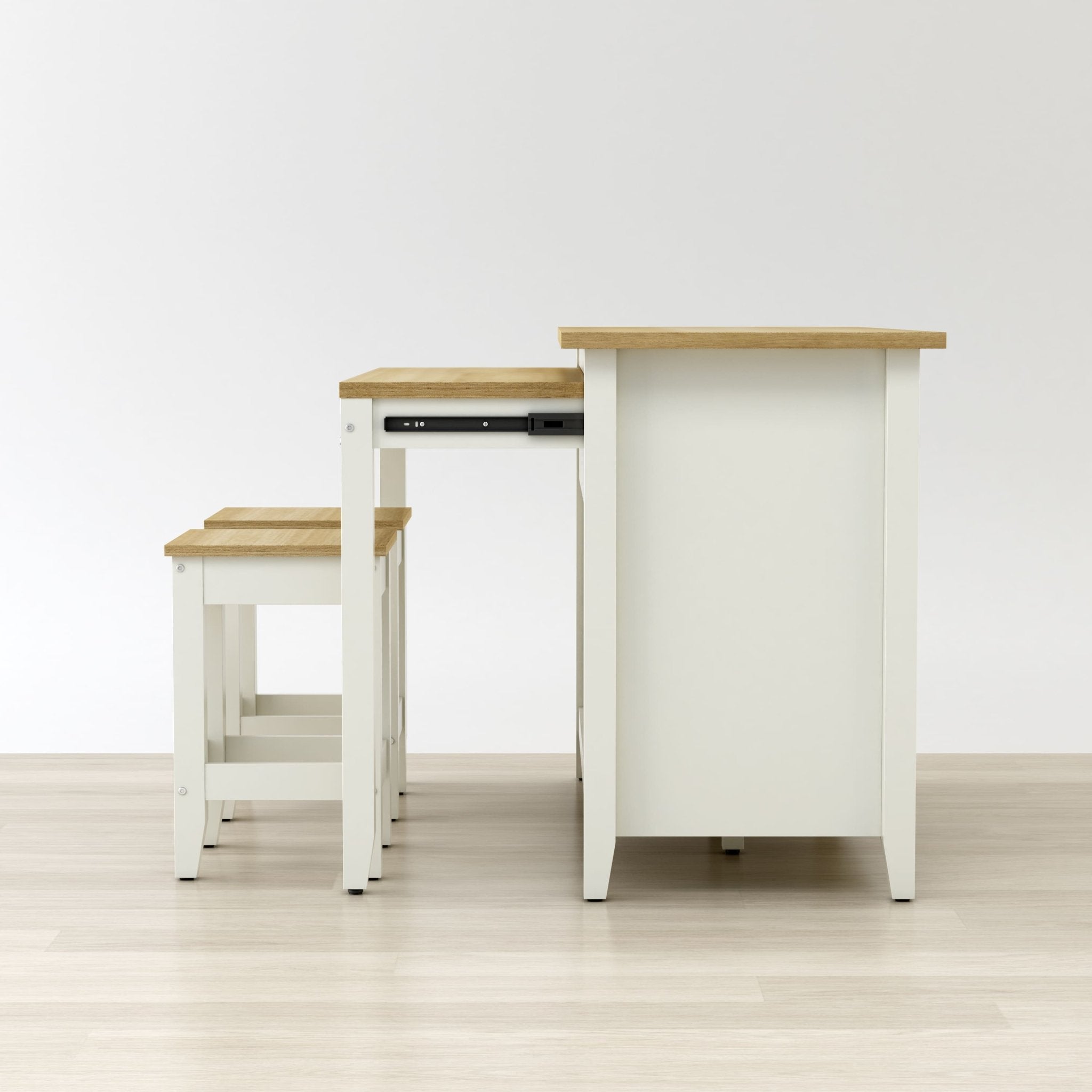 Delphi Kitchen Island – Storage Cabinet with Countertop - Outside Depot