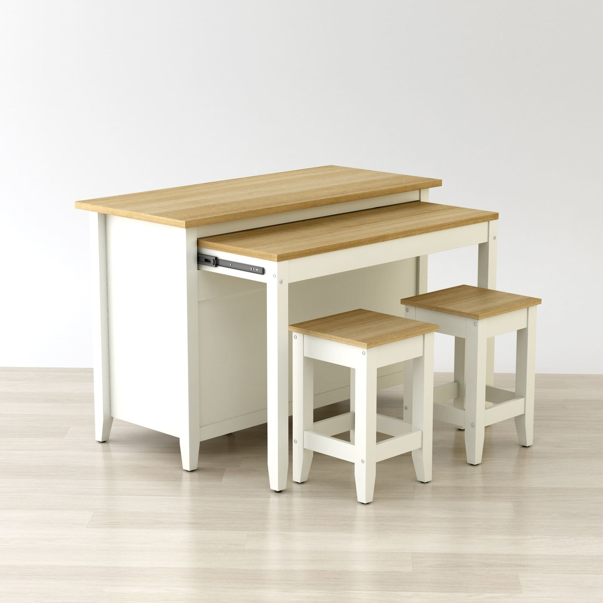 Delphi Kitchen Island – Storage Cabinet with Countertop - Outside Depot