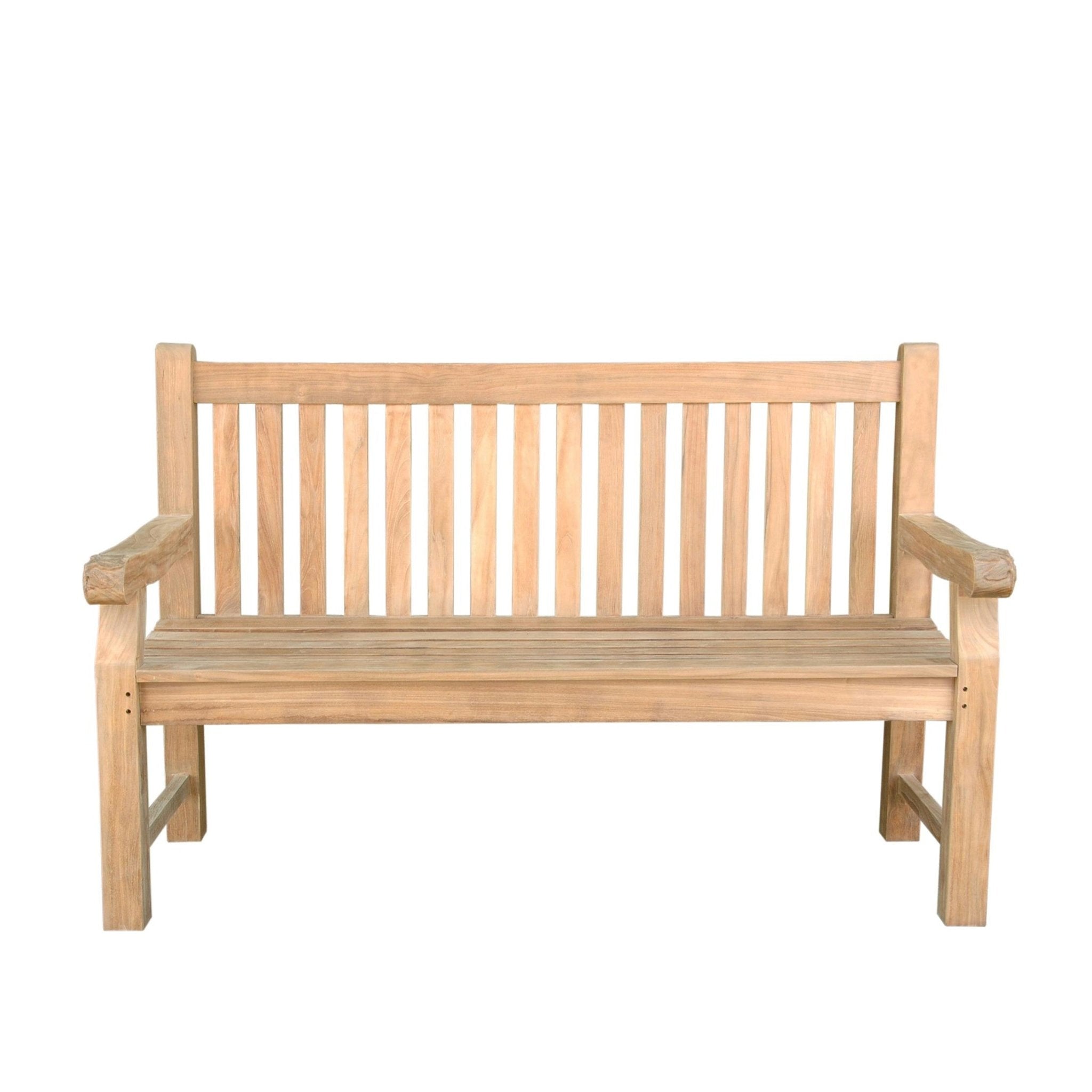 Devonshire 3 Seater Extra Thick Bench with Flower Handcrafted - Outside Depot