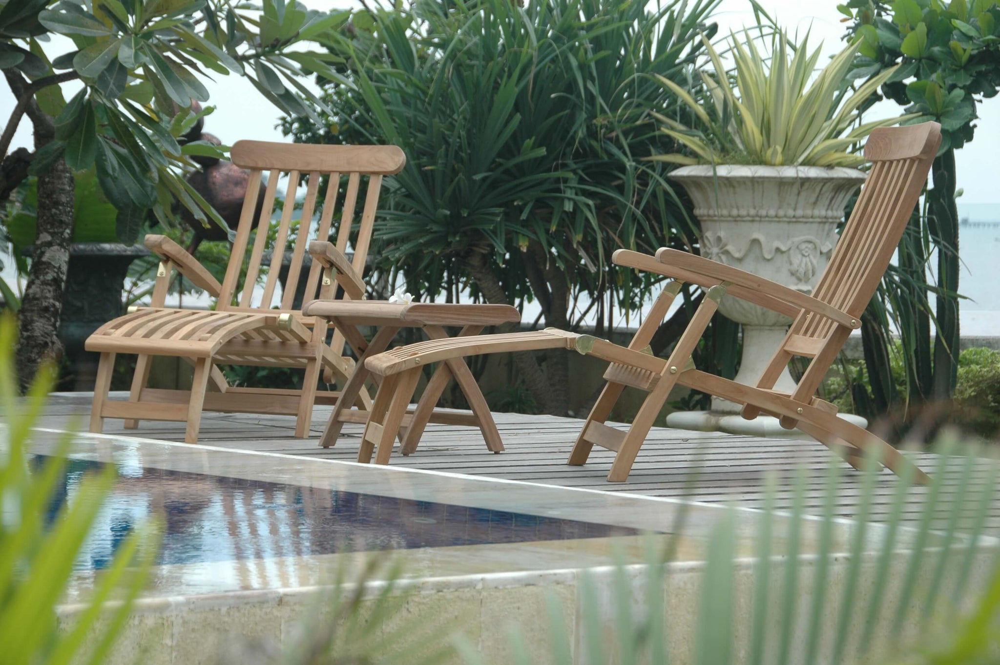 Solid Teak Wood Steamer Set
