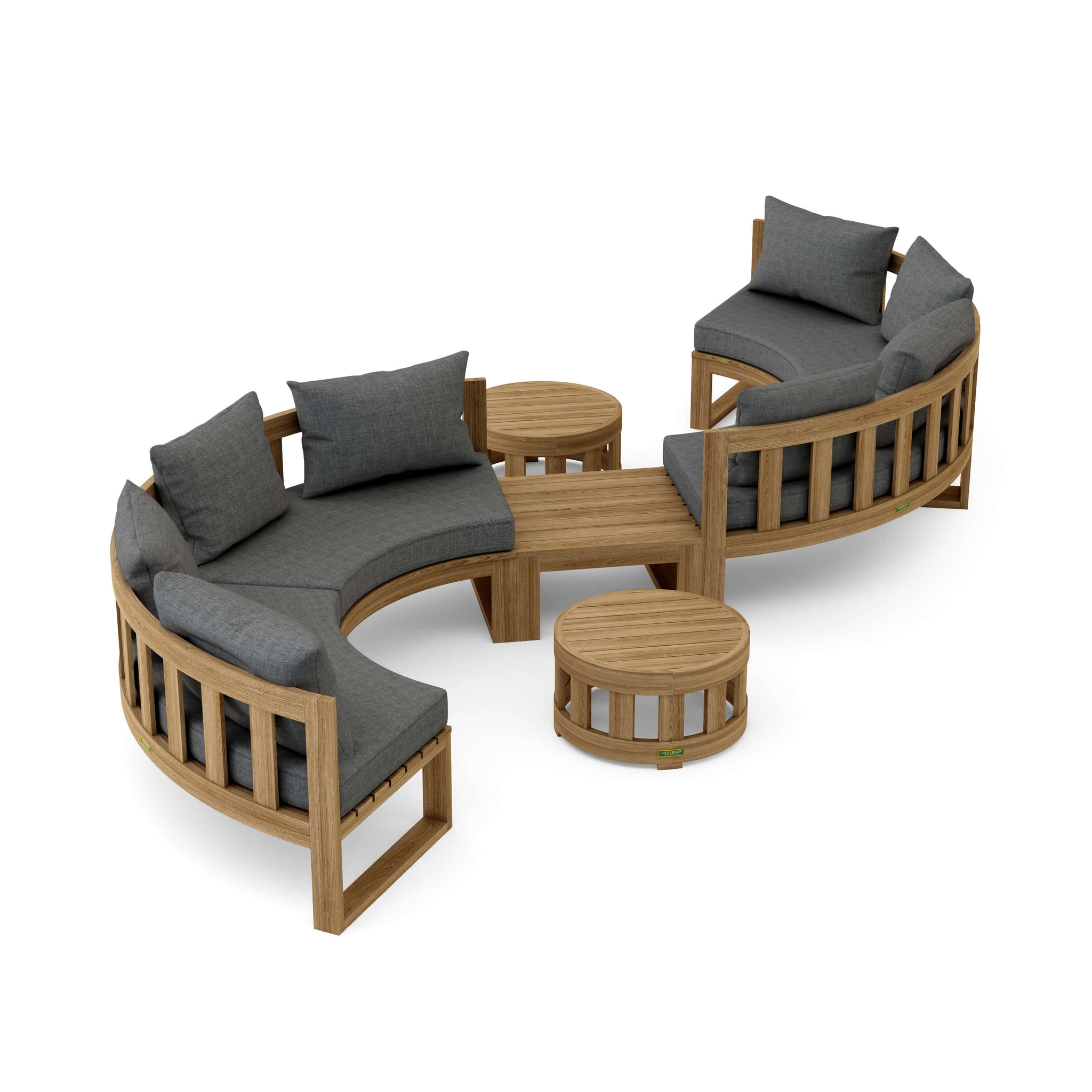 Circular Modular Deep Seating for Any Outdoor Setting Set