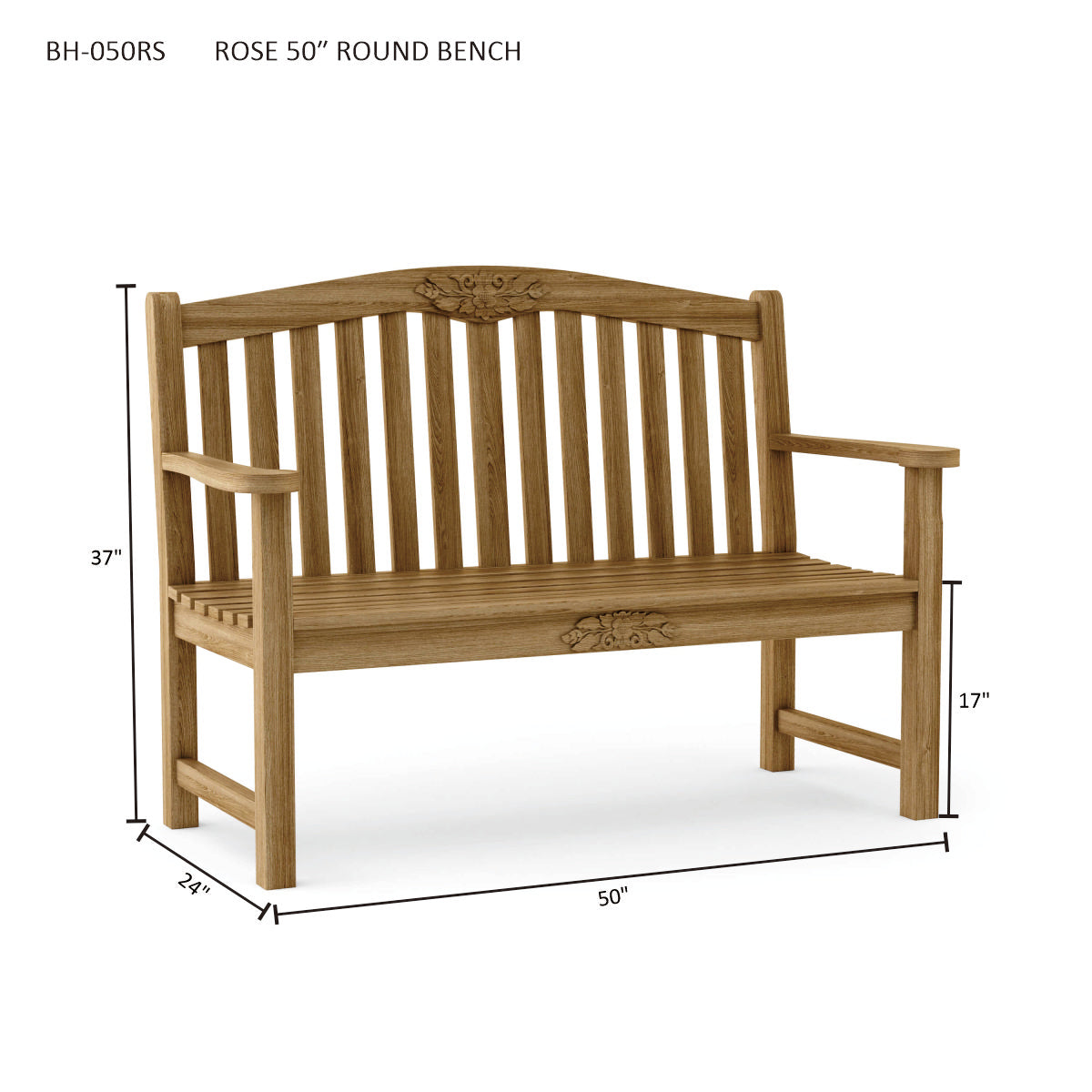 Rose Round Bench Classic Style for Your Garden or Backyard