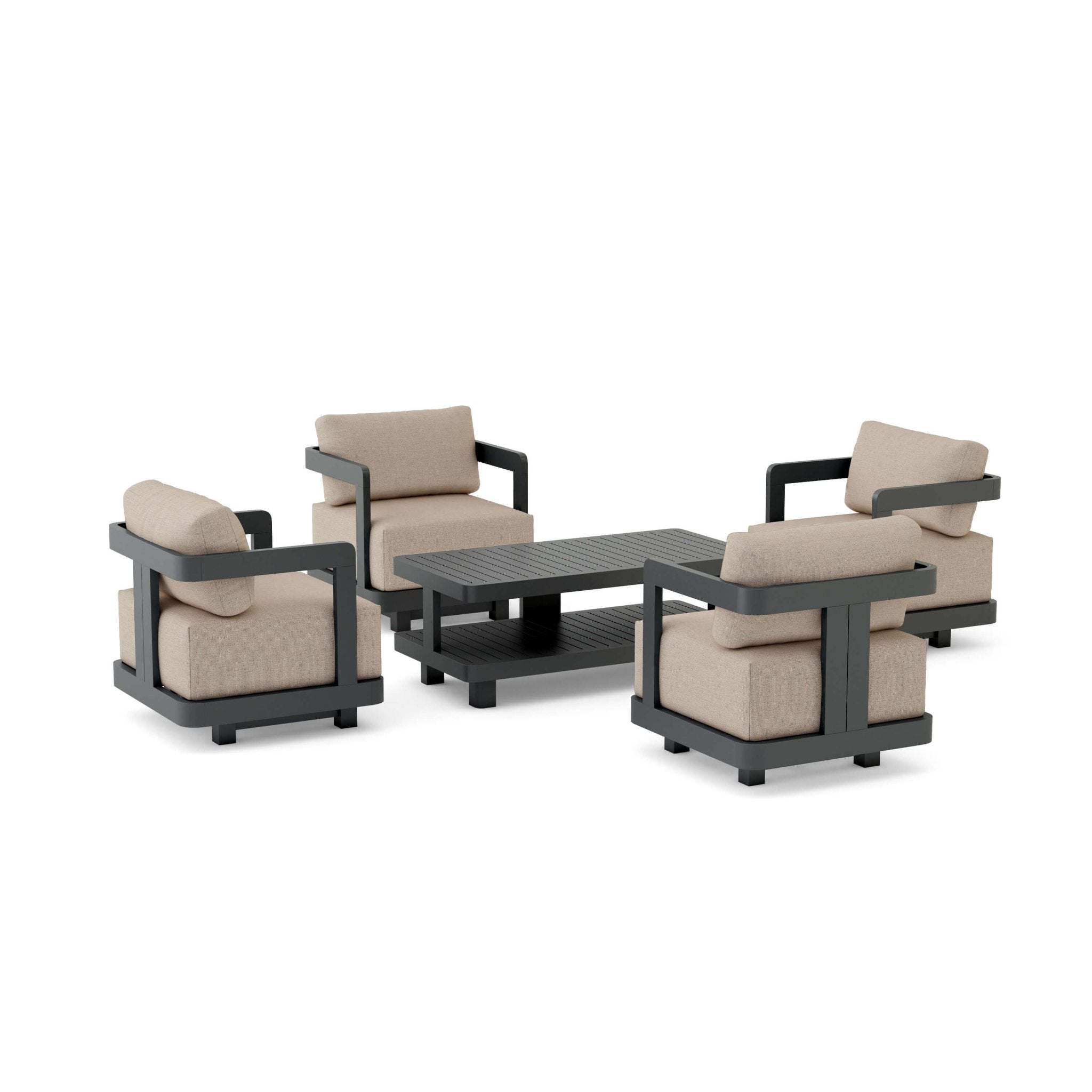 Granada Aluminum Deep Seating Set - Outside Depot