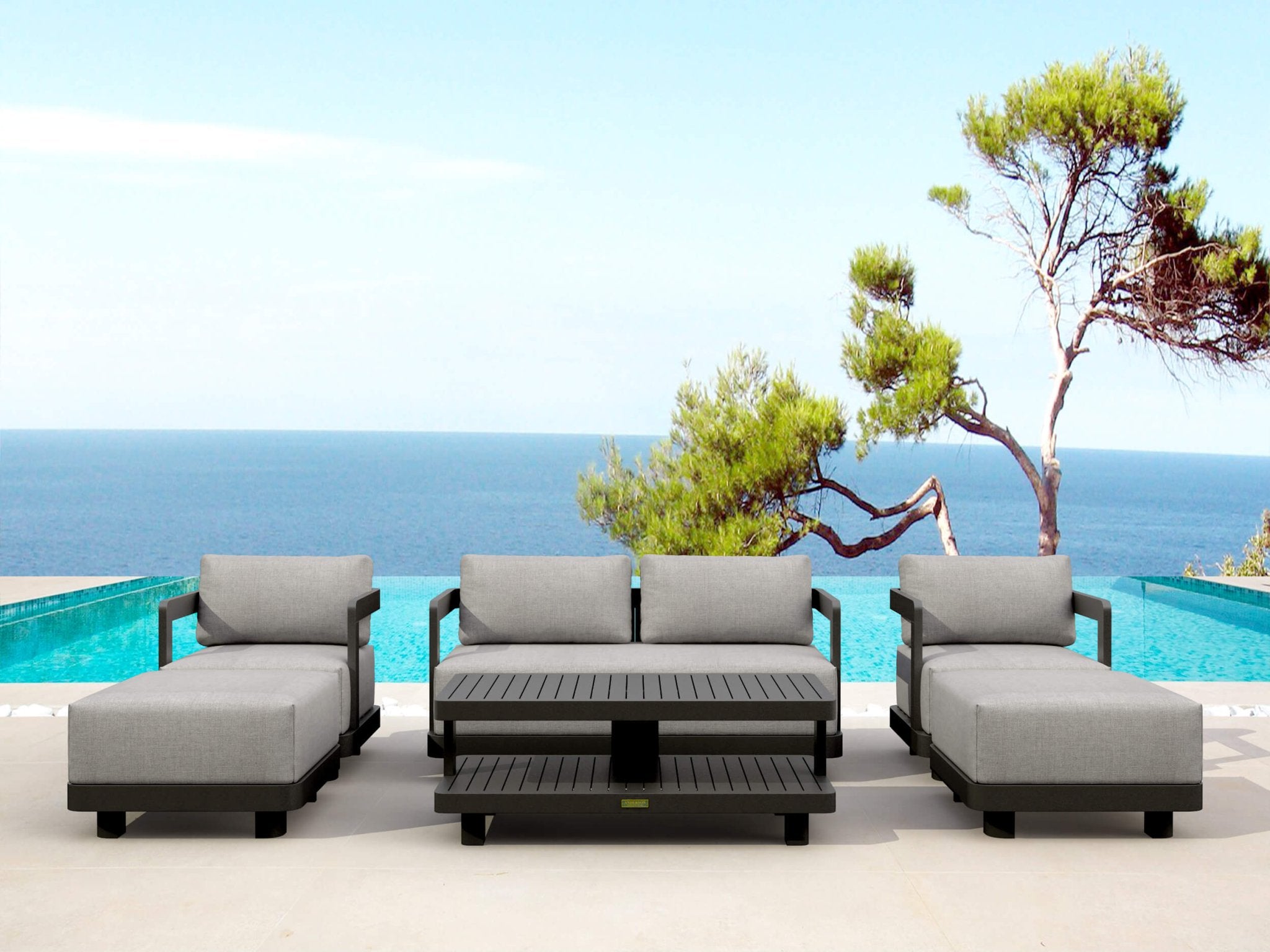 Granada Aluminum Deep Seating Set - Outside Depot