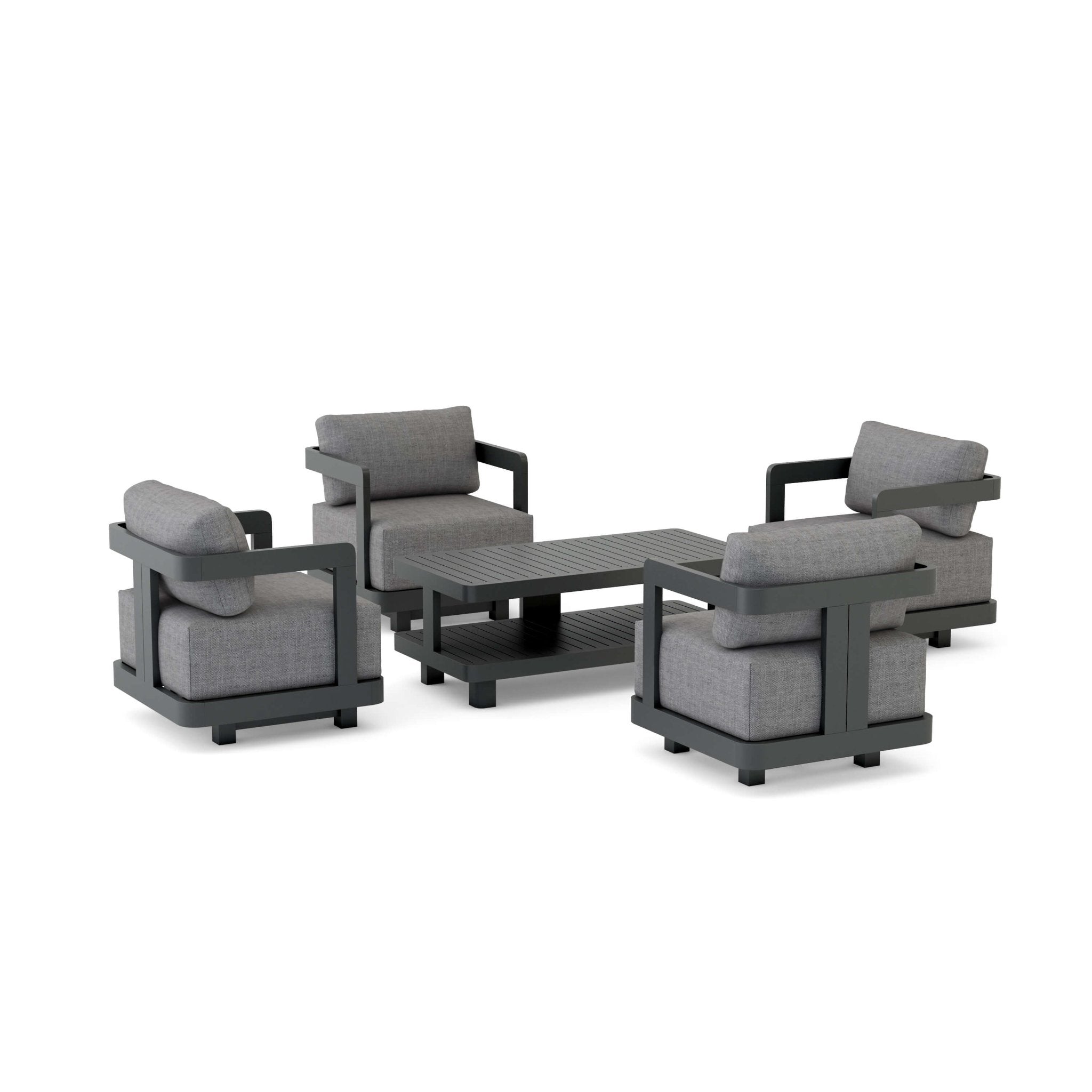 Granada Aluminum Deep Seating Set - Outside Depot