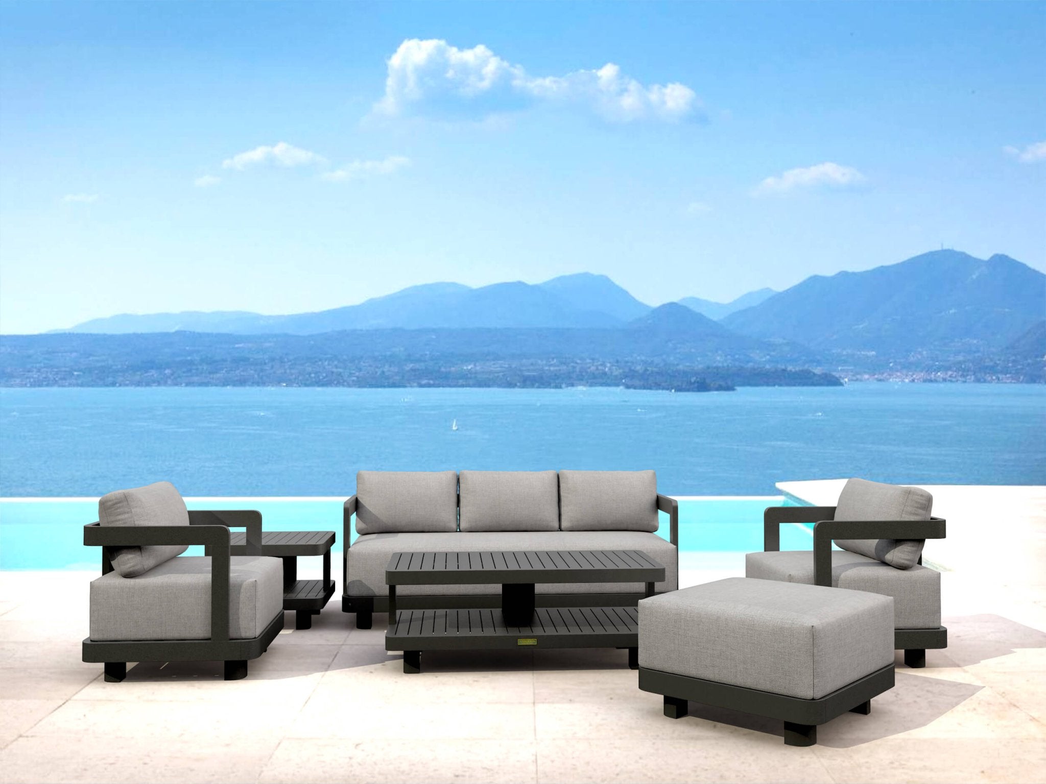 Granada Aluminum Deep Seating Set - Outside Depot