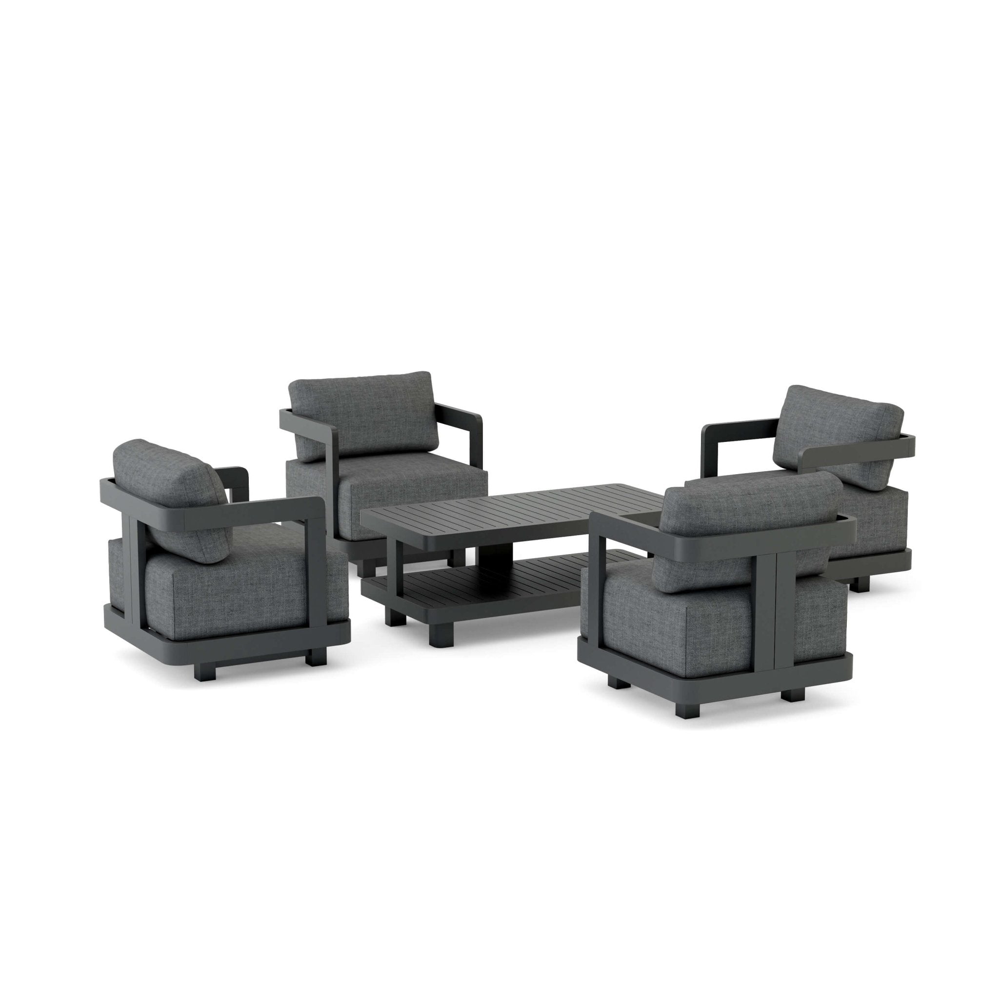 Granada Aluminum Deep Seating Set - Outside Depot