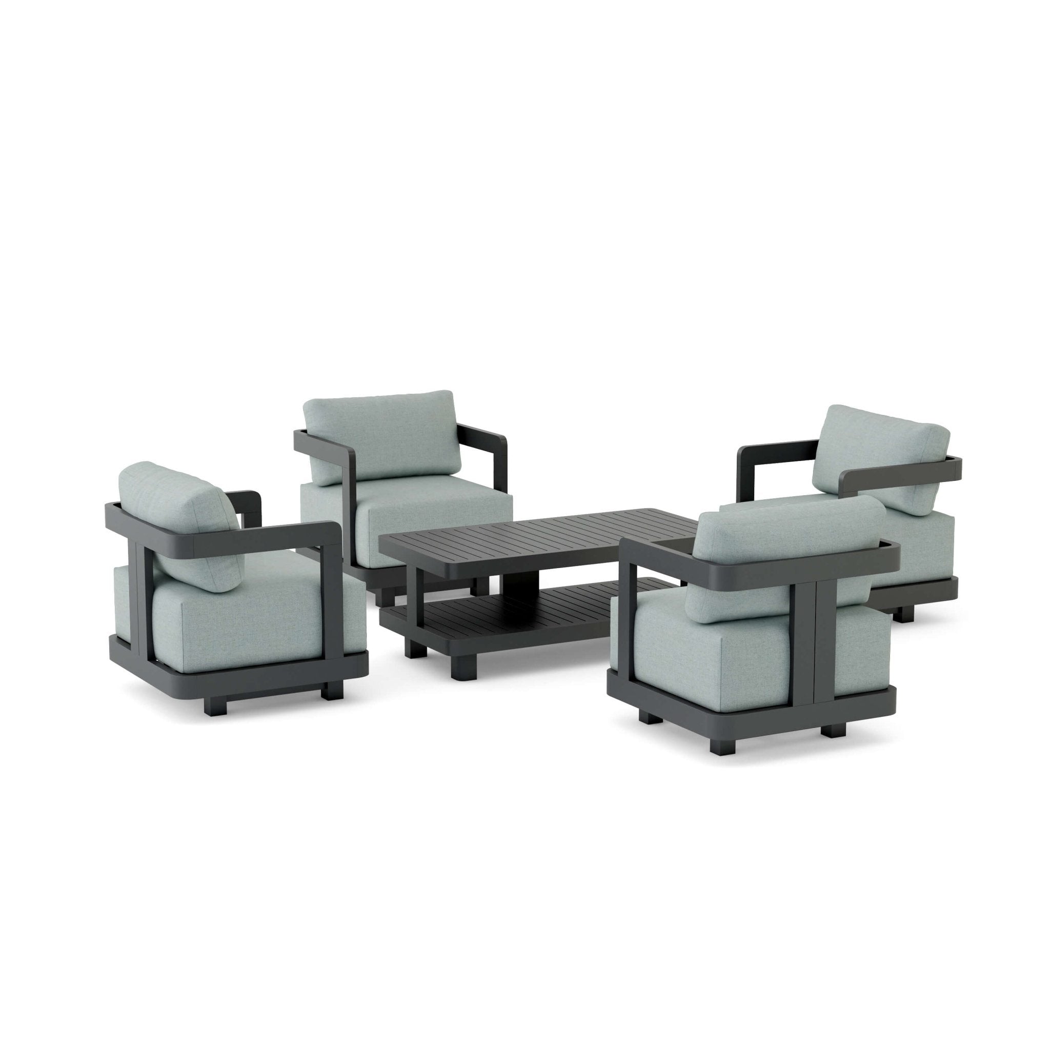 Granada Aluminum Deep Seating Set - Outside Depot