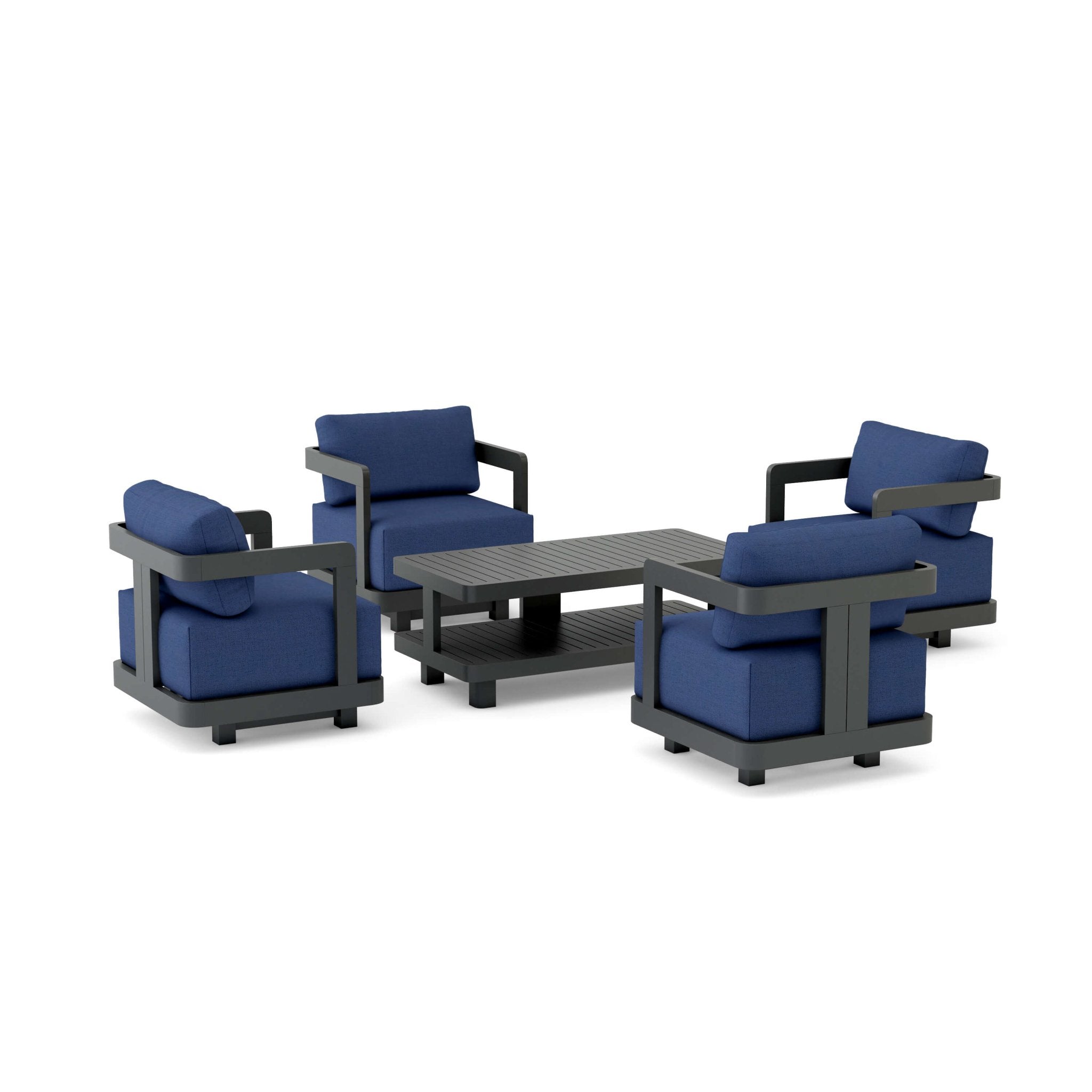 Granada Aluminum Deep Seating Set - Outside Depot