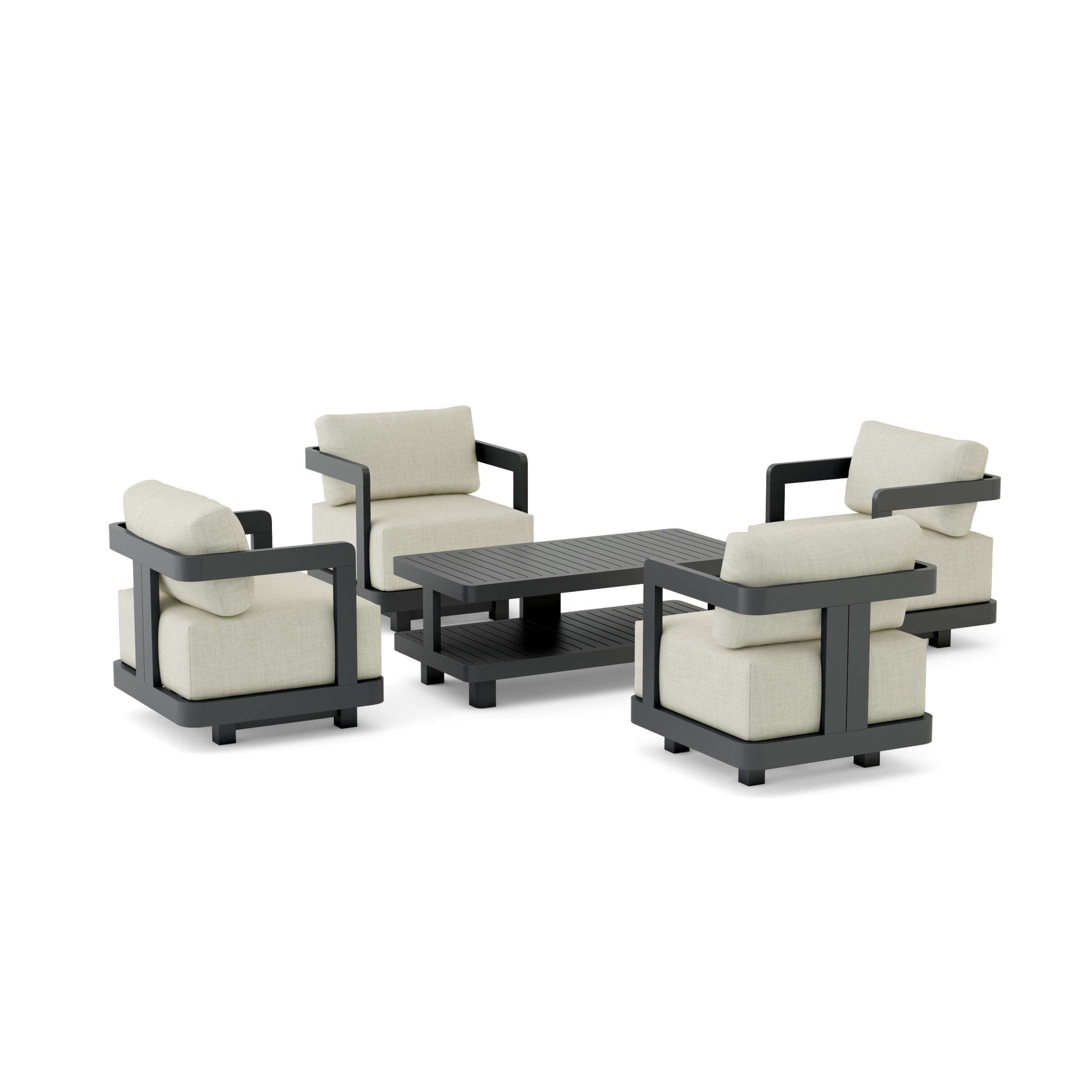 Granada Aluminum Deep Seating Set - Outside Depot