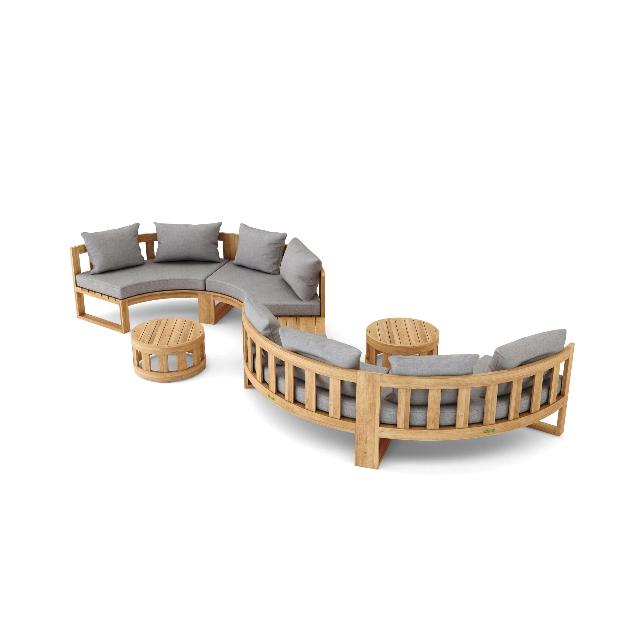 Circular Modular Deep Seating for Any Outdoor Setting Set