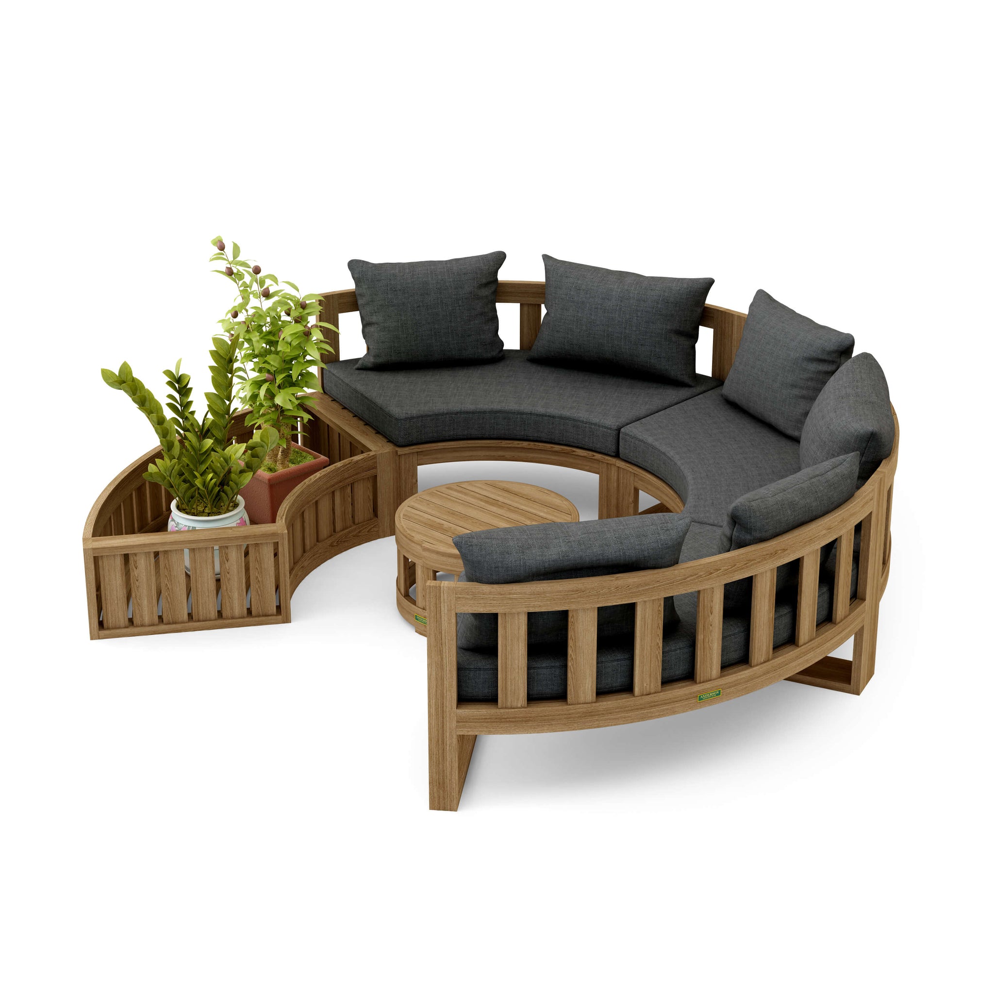Circular Modular Deep Seating Set