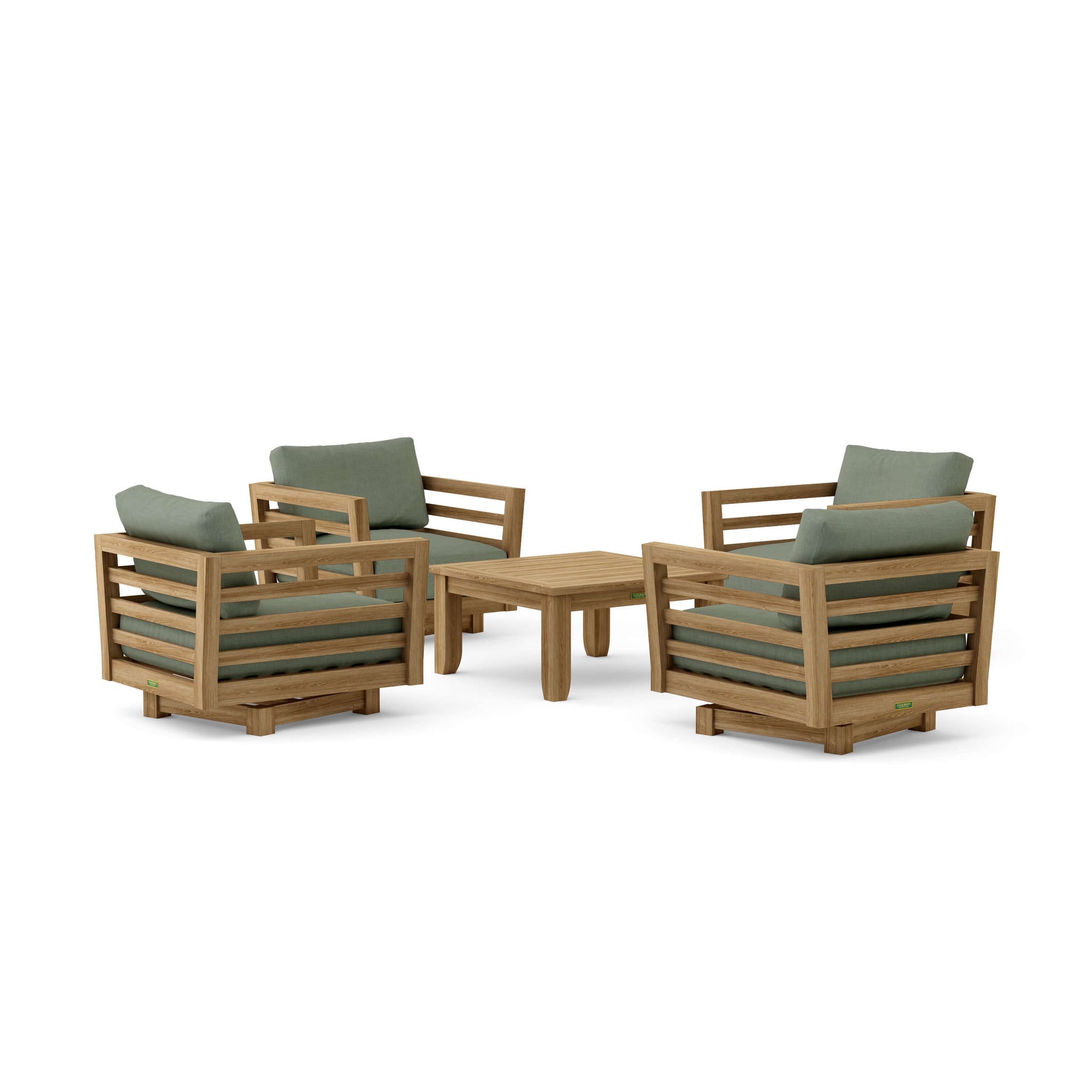 Cordoba Deep Seating Swivel Armchair Set